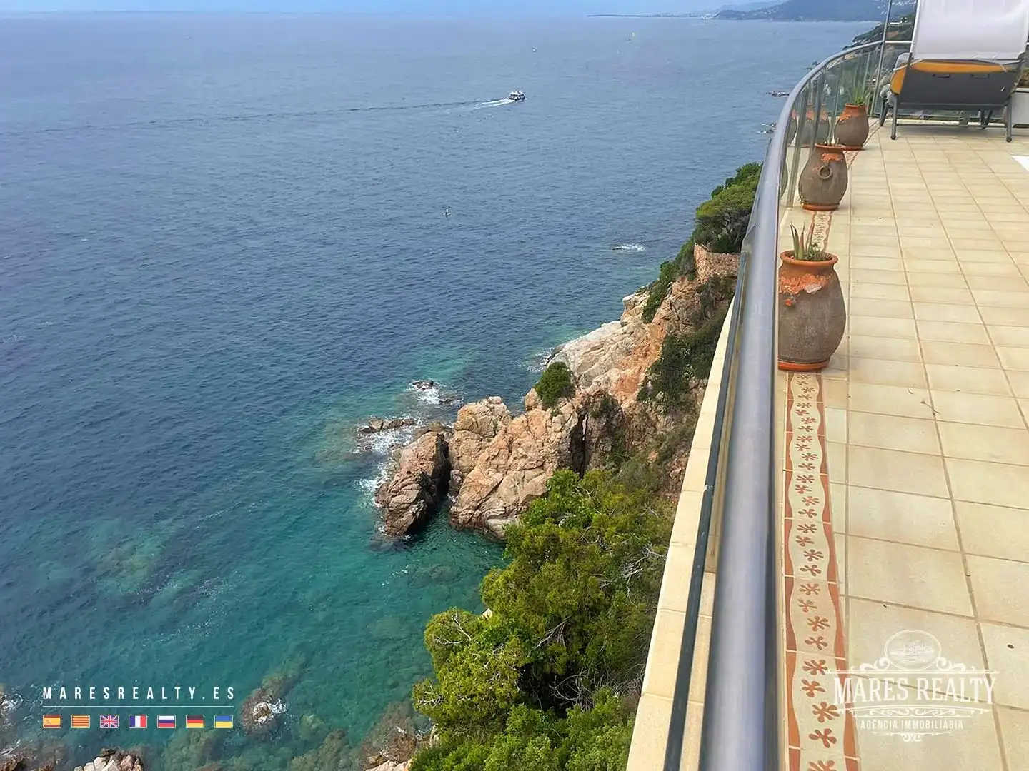 Terraza de Casa o chalet en venta en Lloret de Mar con Calefacción, Jardín privado y Piscina