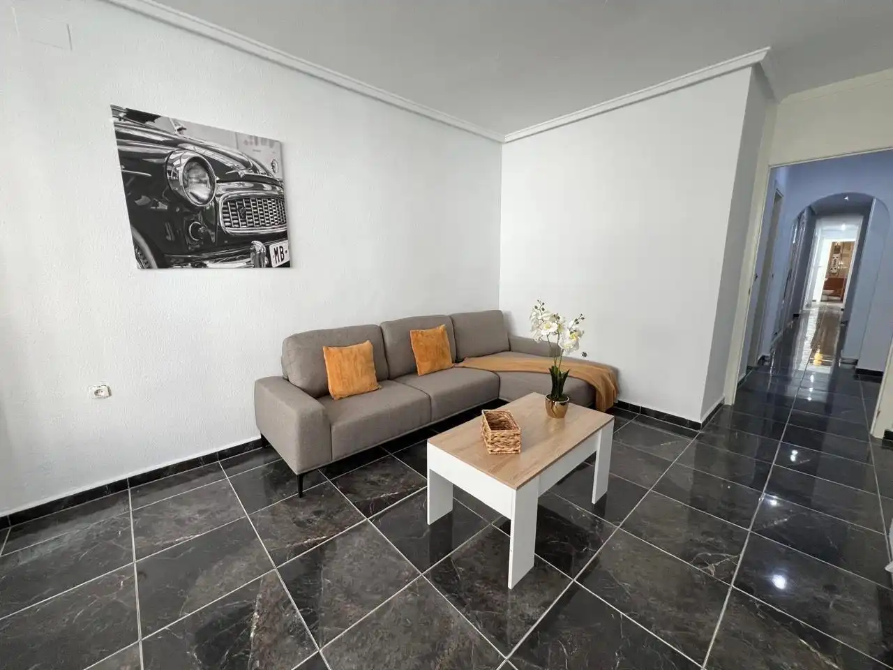 Wohnzimmer von Wohnung zur Miete in Madrid
