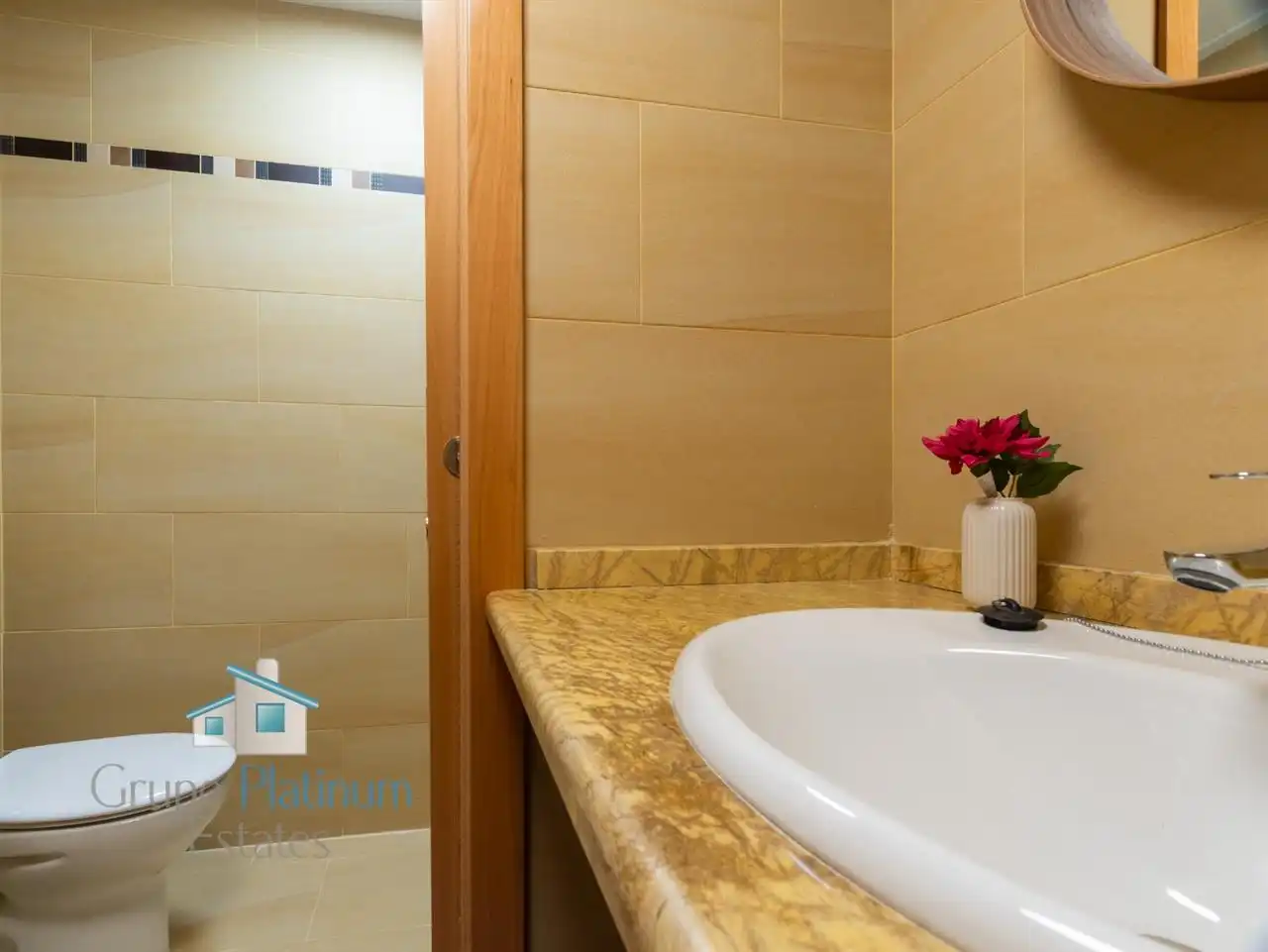 Badezimmer von Wohnungen zum Verkauf in Pulpí mit Klimaanlage, Heizung und Schwimmbad