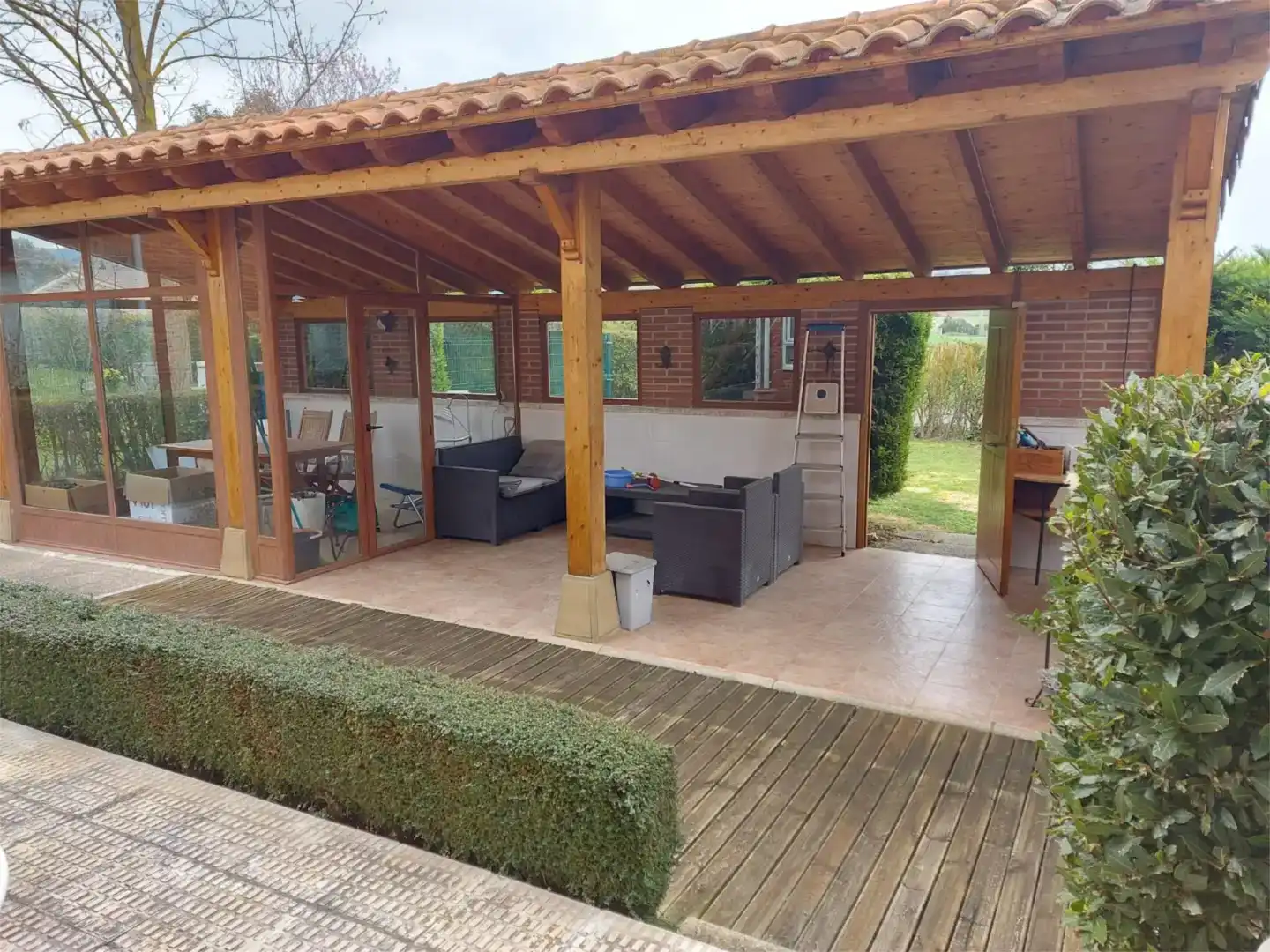 Terrassa de Casa o xalet en venda en Miranda de Ebro amb Jardí privat, Parquet i Traster