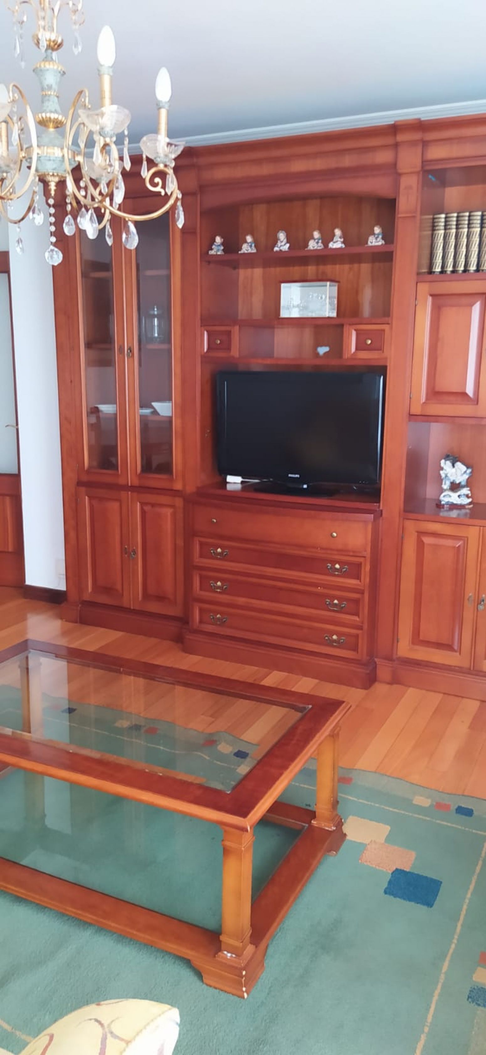 Living room of Flat to rent in Entrambasaguas  with Heating, Parquet flooring and Balcony