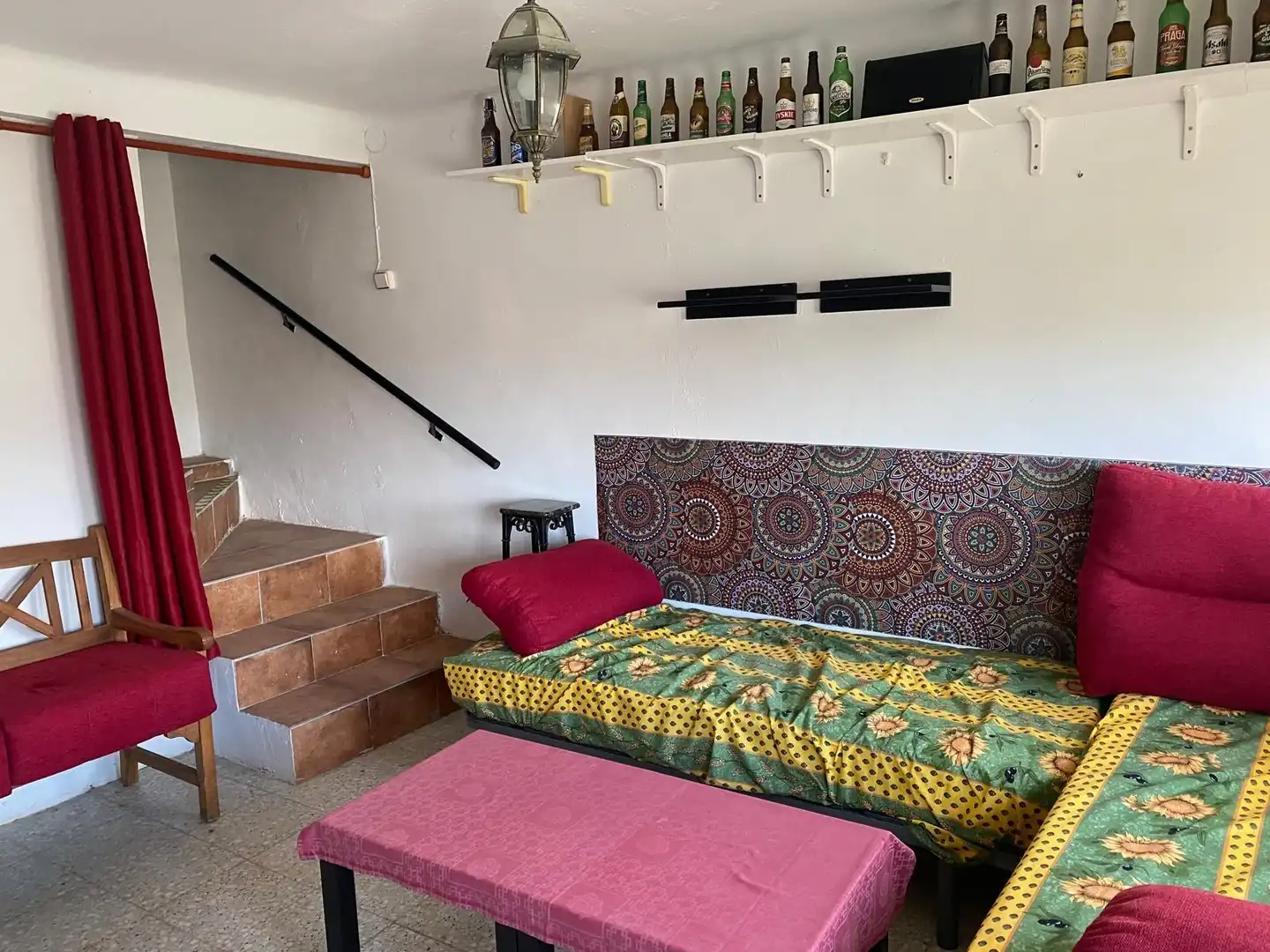 Sala d'estar de Finca rústica en venda en Villanueva de Jiloca amb Jardí privat