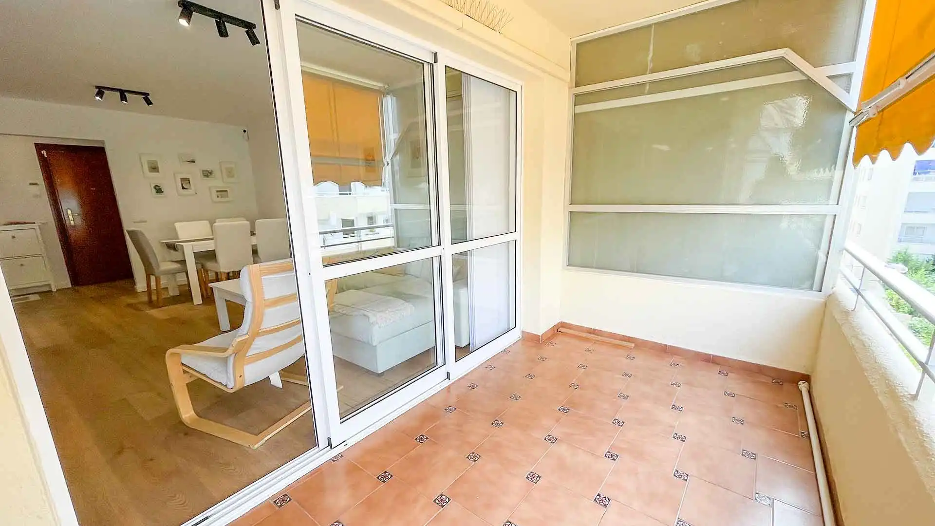 Balcony of Apartments for rent in Marbella  with Air Conditioner, Terrace and Storage room