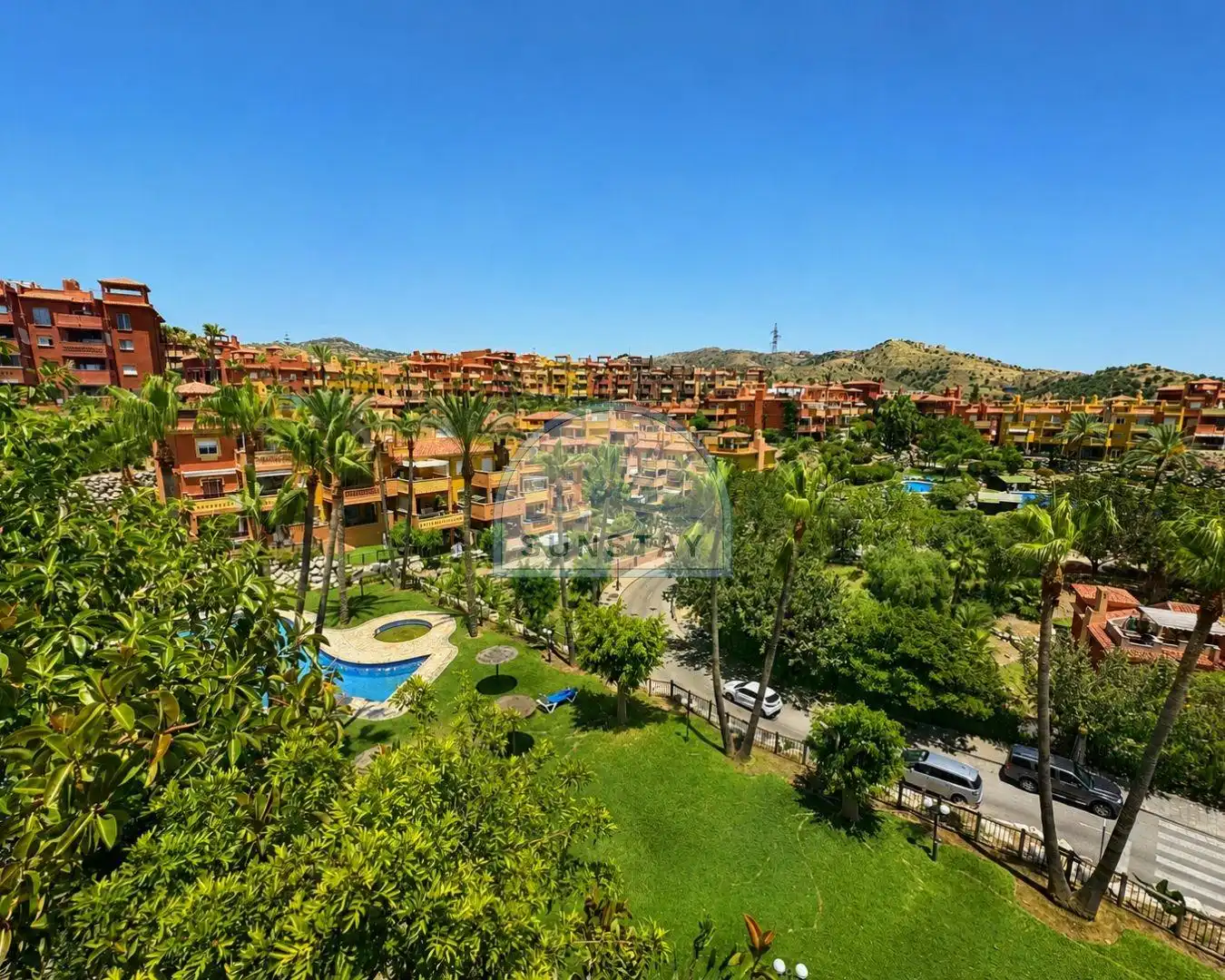 Außenansicht von Wohnungen zur Miete in Marbella mit Klimaanlage, Heizung und Terrasse