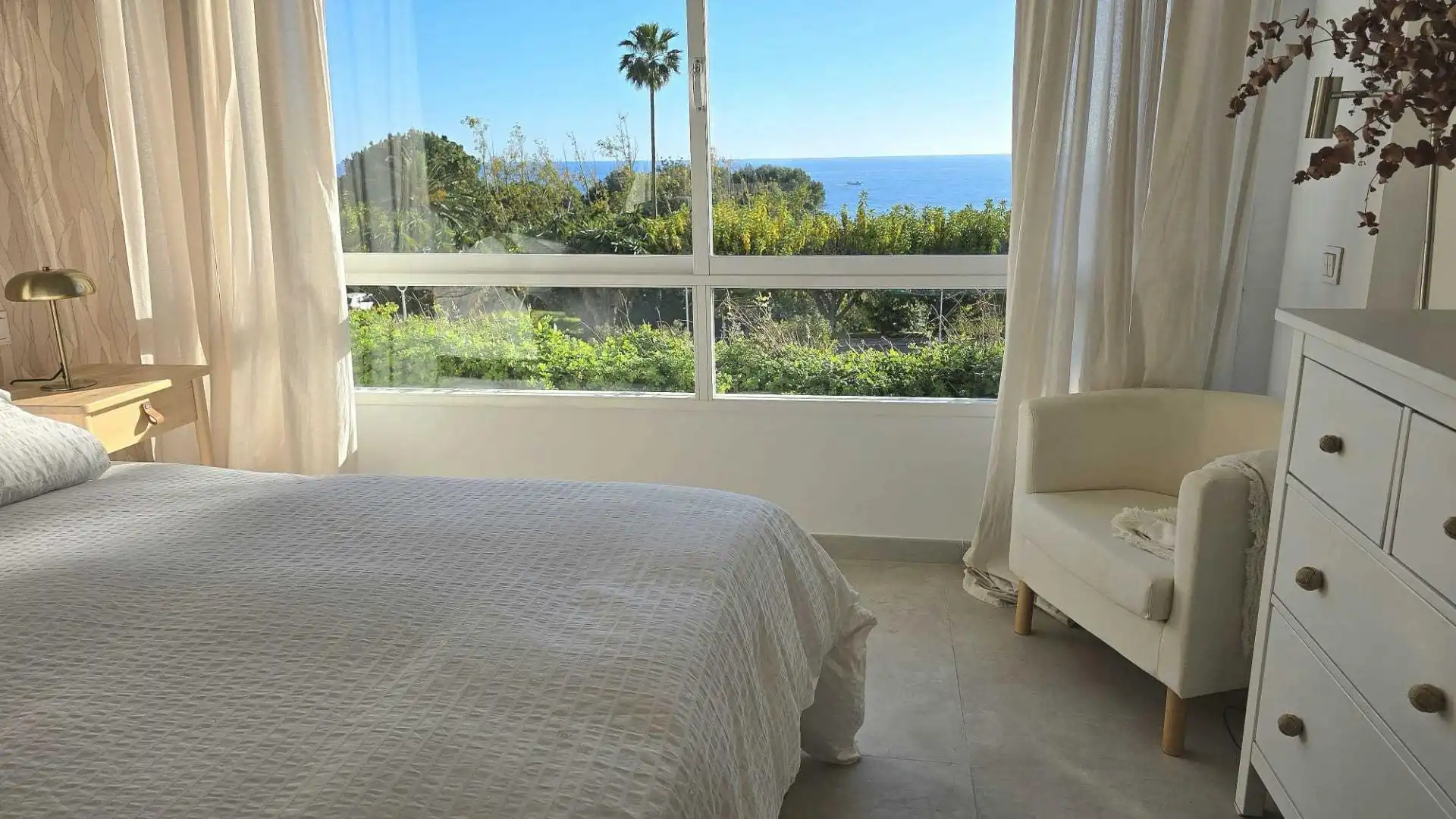 Bedroom of Apartments for rent in Marbella  with Air Conditioner, Heating and Furnished