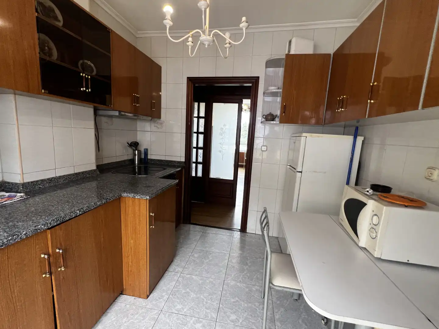 Cocina de Piso en venta en Torrelavega  con Calefacción, Jardín privado y Parquet