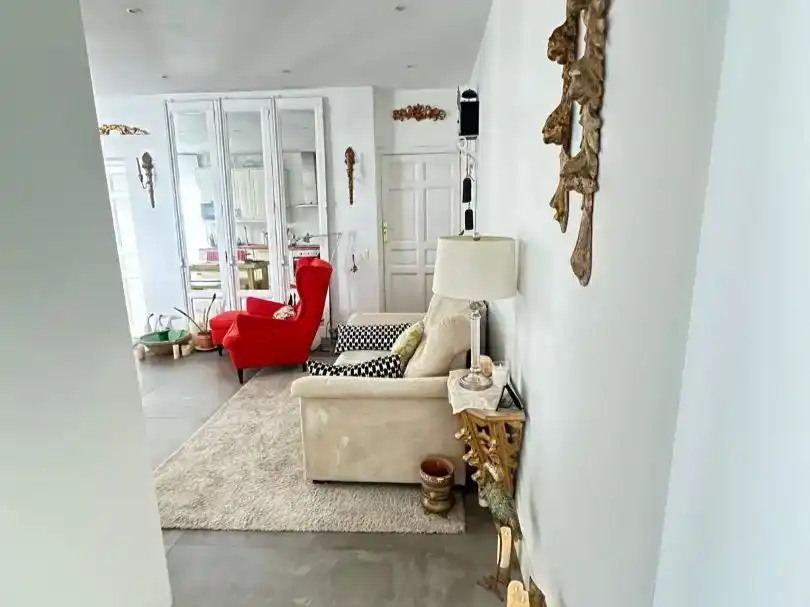 Sala de estar de Piso para compartir en Madrid con Amueblado