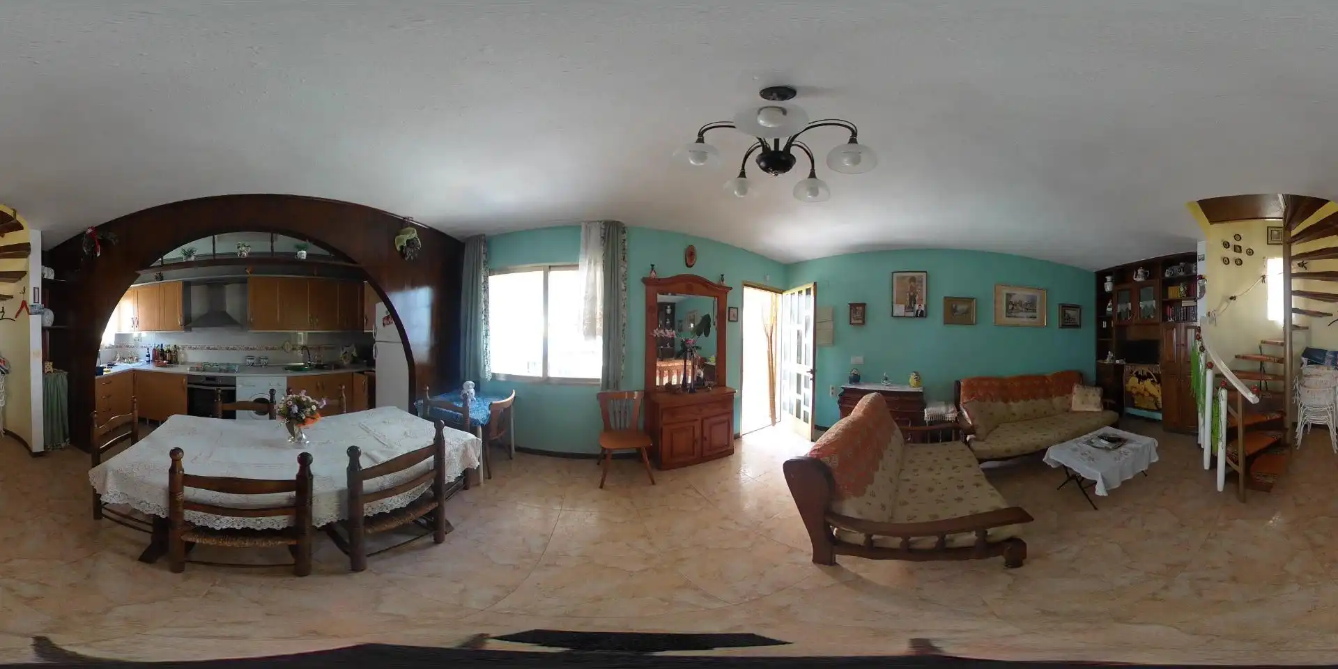 Wohnzimmer von Einfamilien-Reihenhaus zum Verkauf in Peñíscola / Peníscola mit Terrasse, Möbliert und Balkon