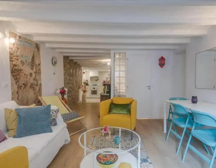 Sala de estar de Apartamento en venta en Barcelona con Balcón