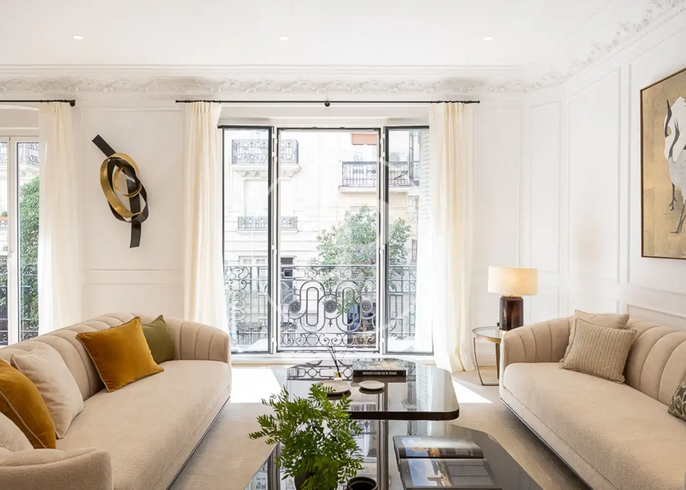 Sala d'estar de Pis en venda en Madrid amb Aire condicionat, Calefacció i Jardí privat