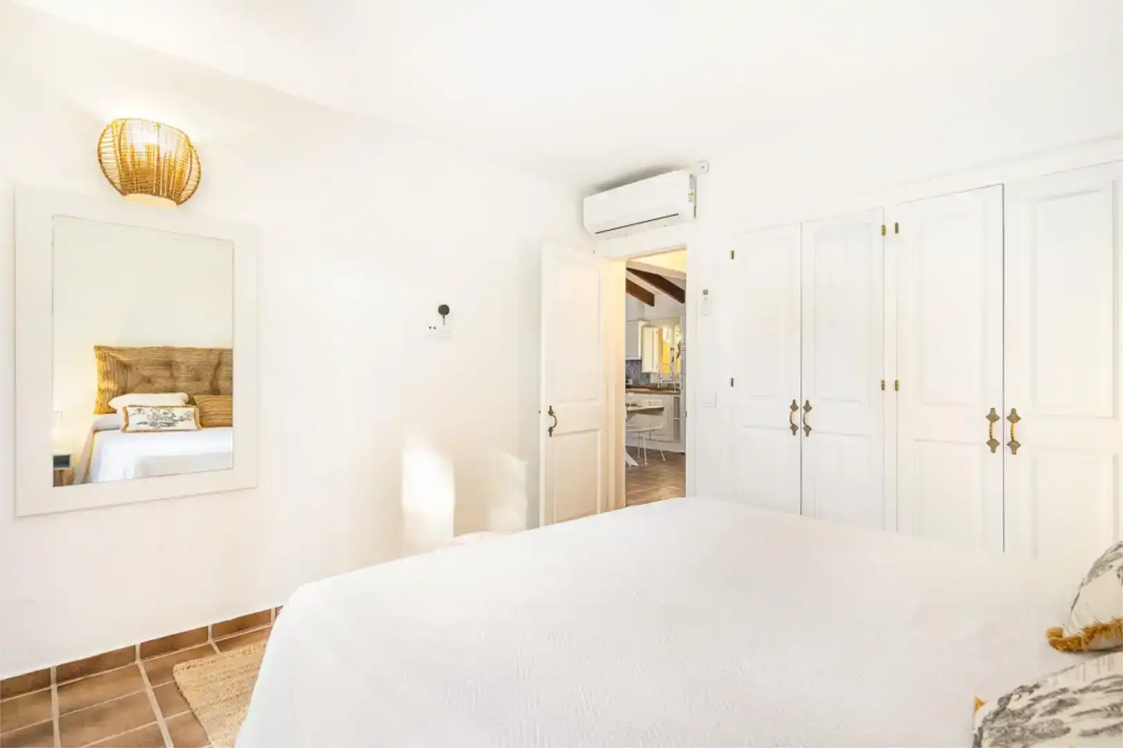Habitación de Casa o chalet de alquiler en Ciutadella de Menorca con Aire acondicionado, Jardín privado y Piscina