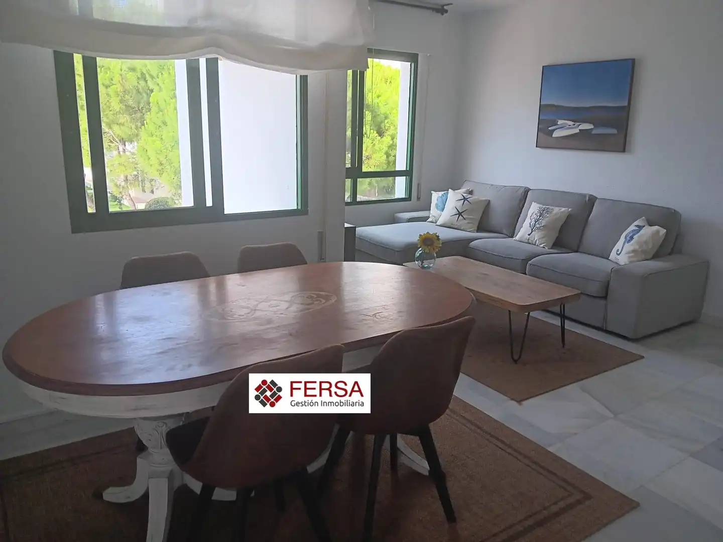 Vista exterior de Pis de lloguer en El Puerto de Santa María amb Aire condicionat, Jardí privat i Terrassa
