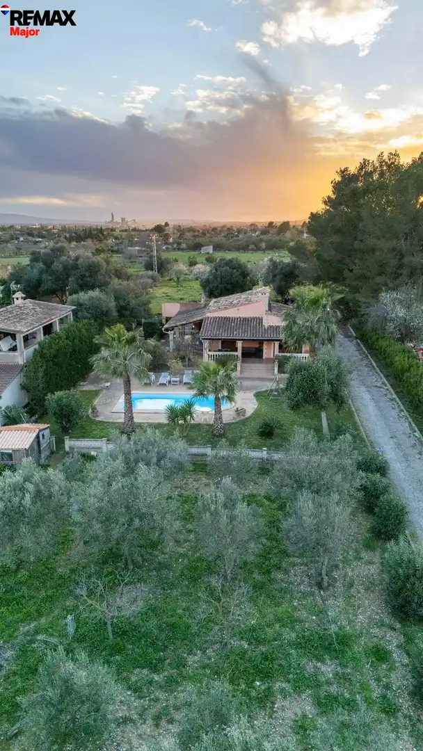 Schwimmbecken von Country house zum Verkauf in Inca mit Klimaanlage, Privatgarten und Schwimmbad
