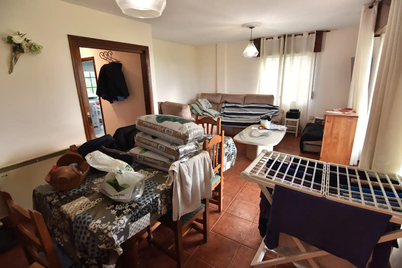Sala de estar de Casa o chalet en venta en Pontedeume con Calefacción, Jardín privado y Parquet