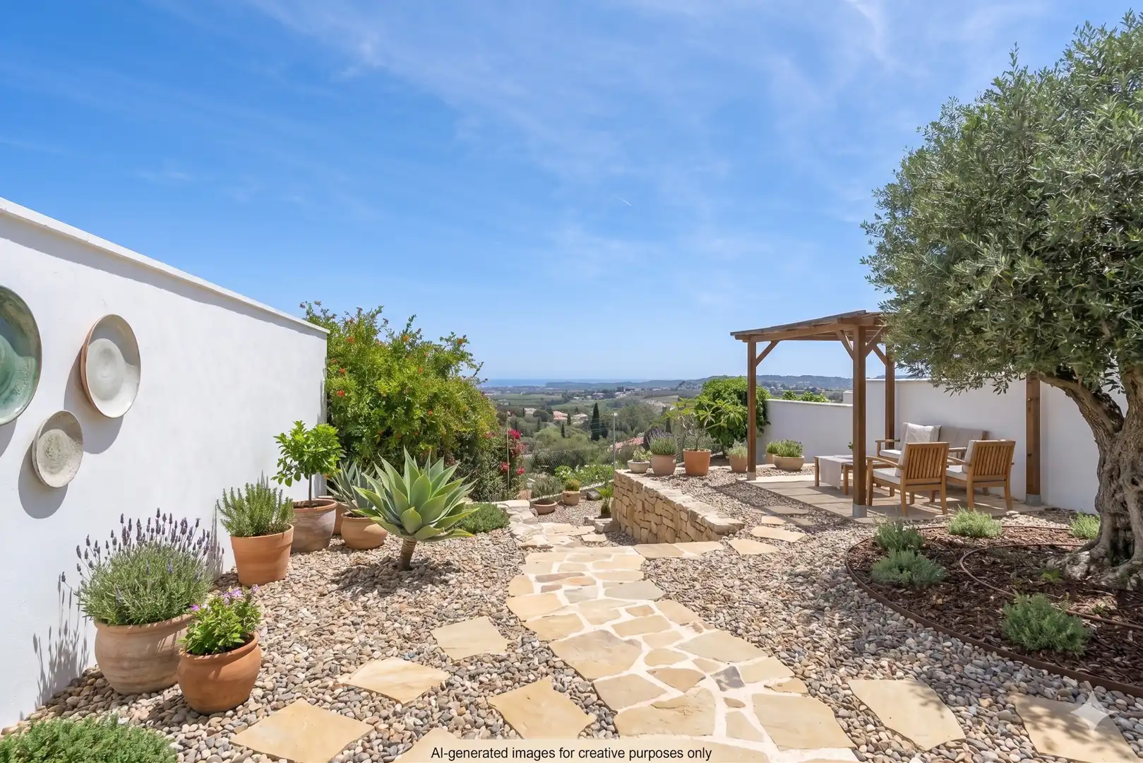 Terraza de Casa adosada en venta en Mijas con Aire acondicionado, Jardín privado y Terraza