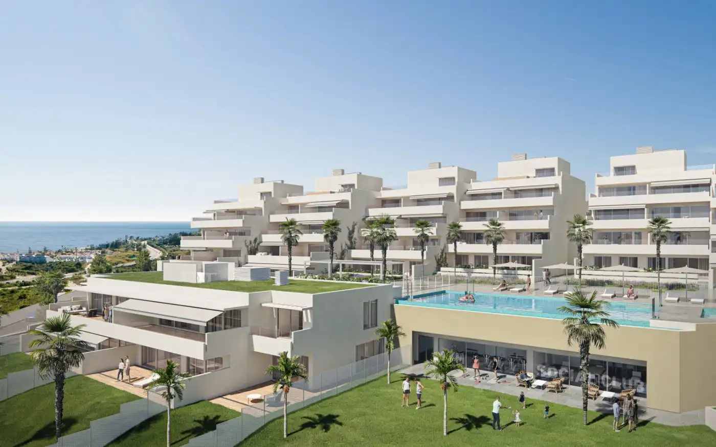 Vista exterior de Ático en venta en Estepona con Aire acondicionado, Calefacción y Terraza