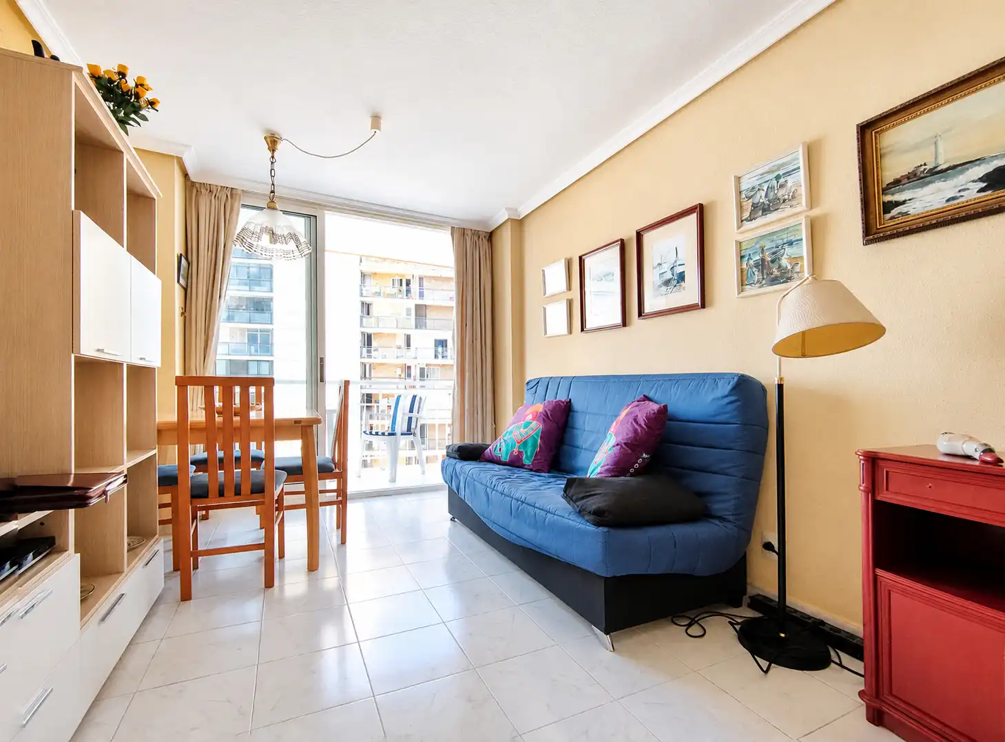 Wohnzimmer von Wohnung zur Miete in Alicante / Alacant mit Möbliert
