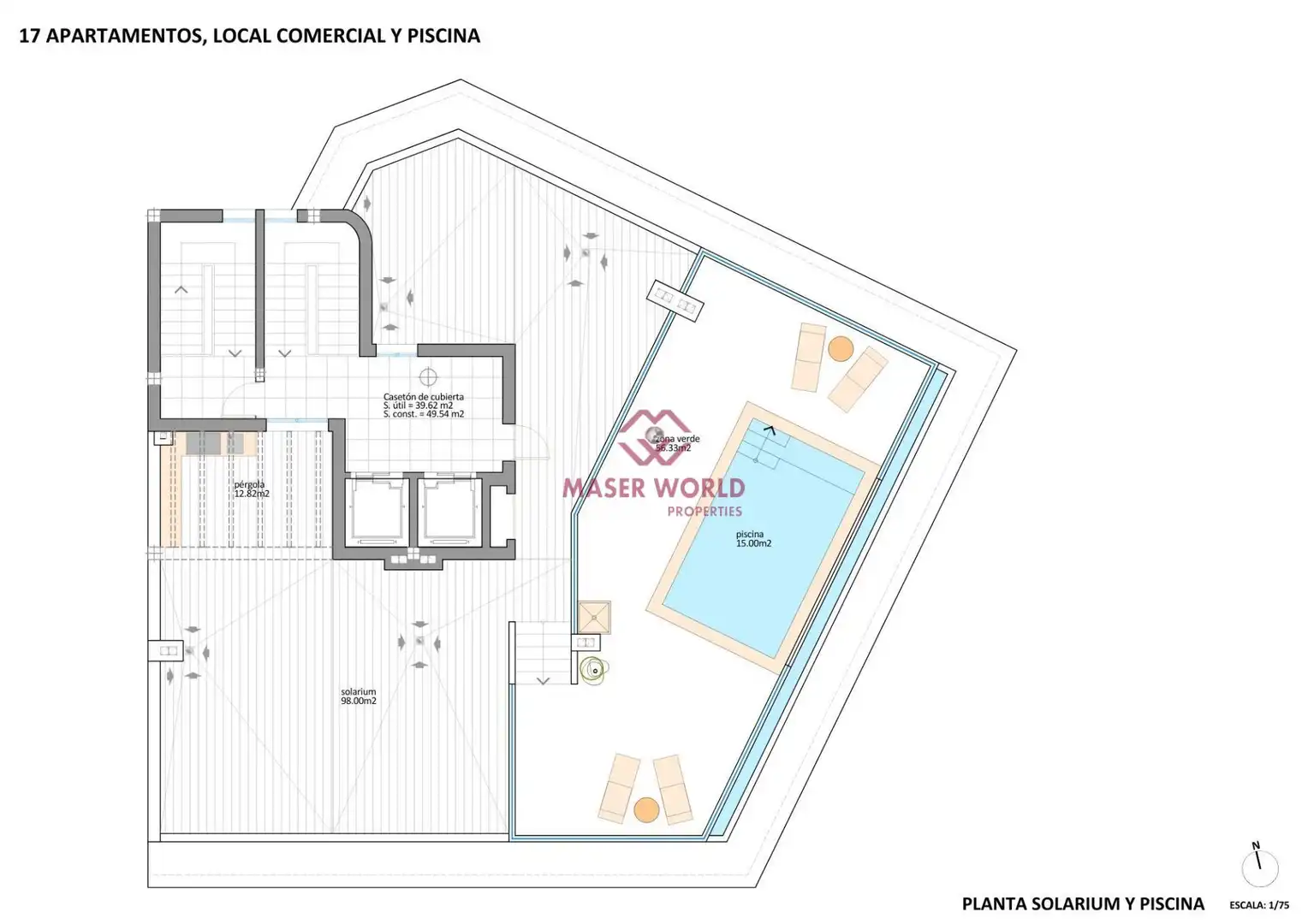Estudi amb piscina en venda a Lo Pagán, imagen 12