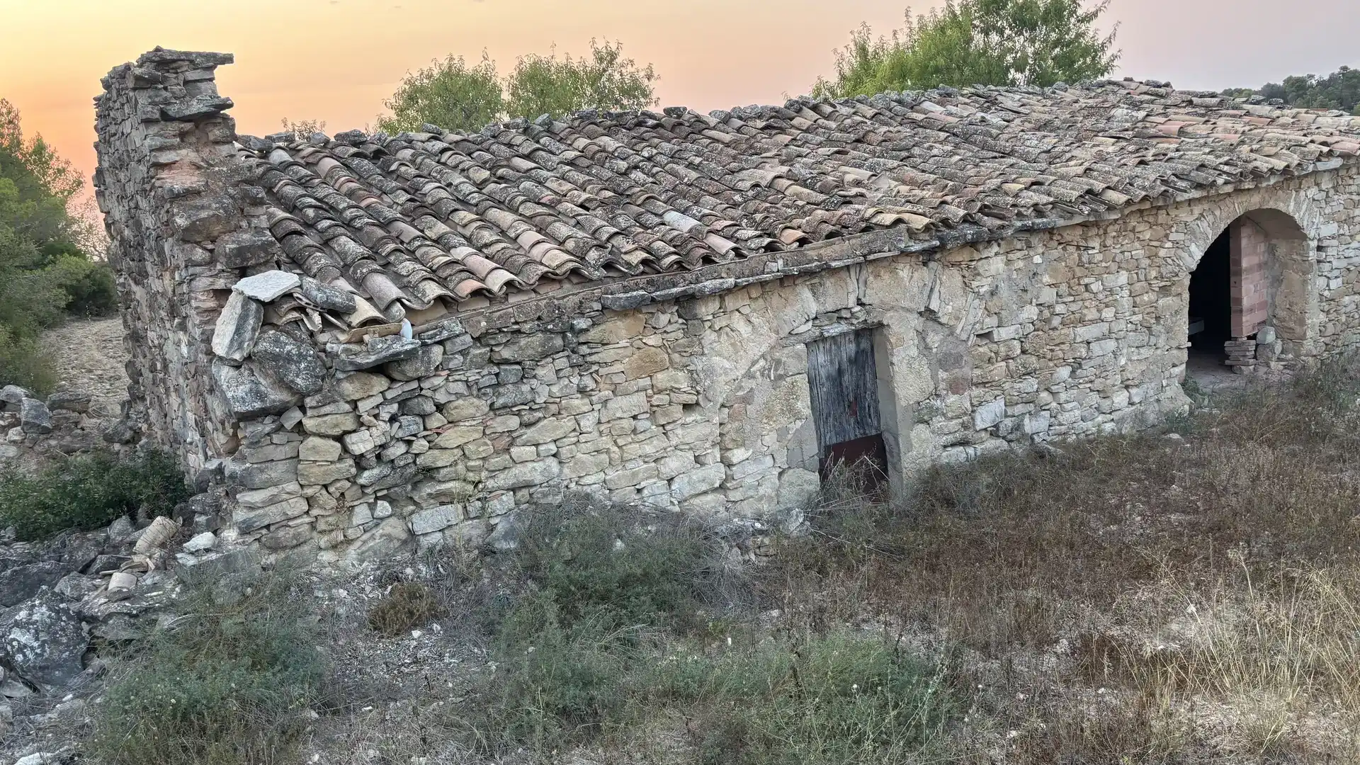 Vista exterior de Finca rústica en venda en La Fatarella amb Jardí privat