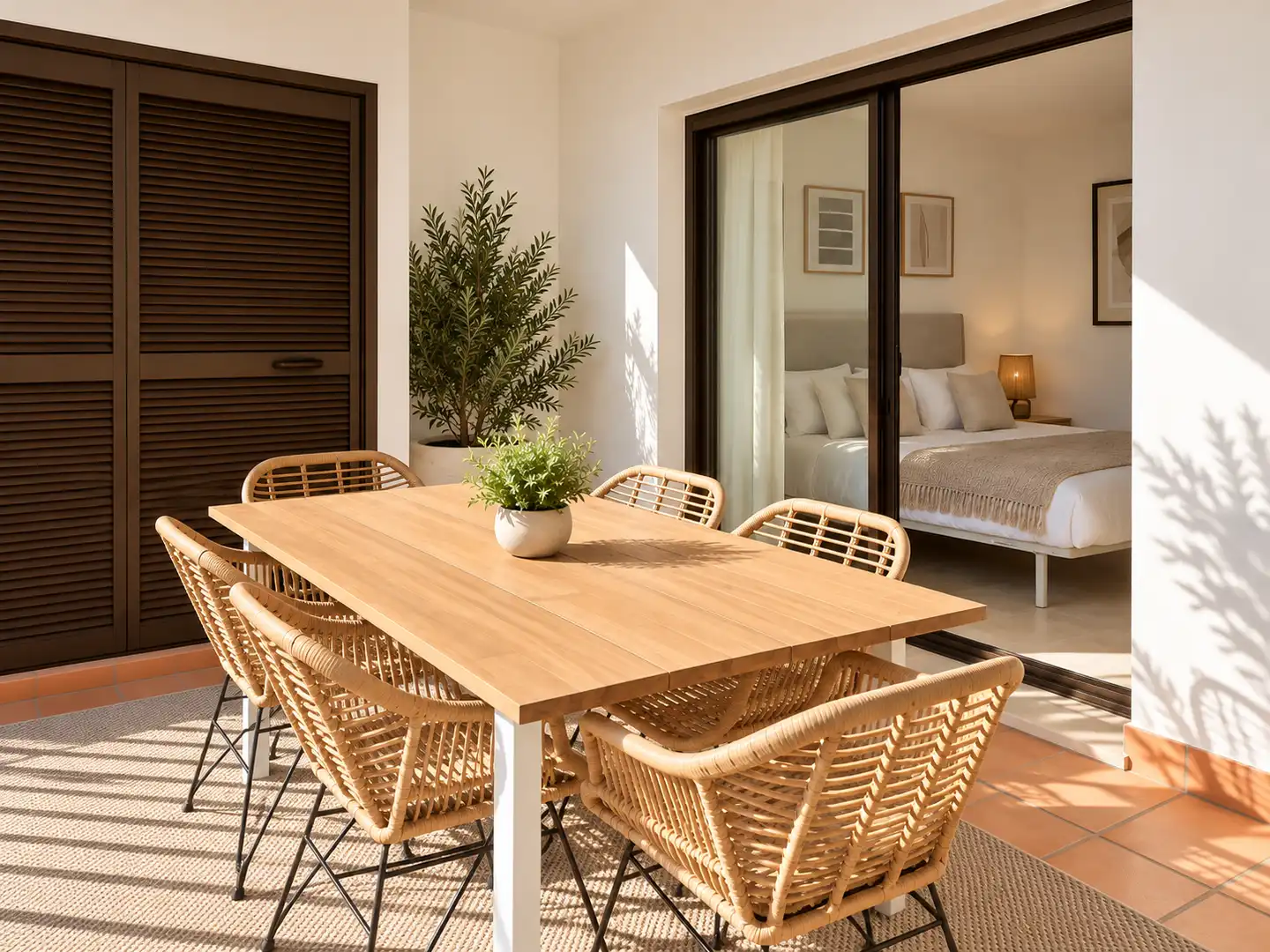 Terraza de Apartamento en venta en La Quinta