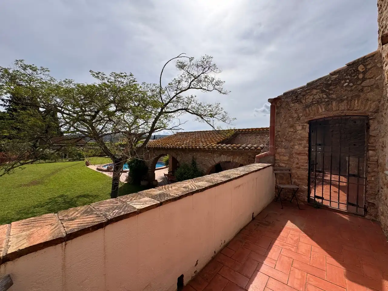 Terrace of Country homes for sale in Viladamat  with Private garden, Terrace and Swimming Pool