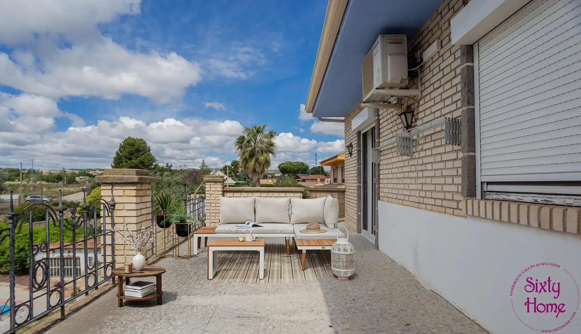 Terraza de Casa o chalet en venta en Cadrete con Aire acondicionado, Calefacción y Jardín privado