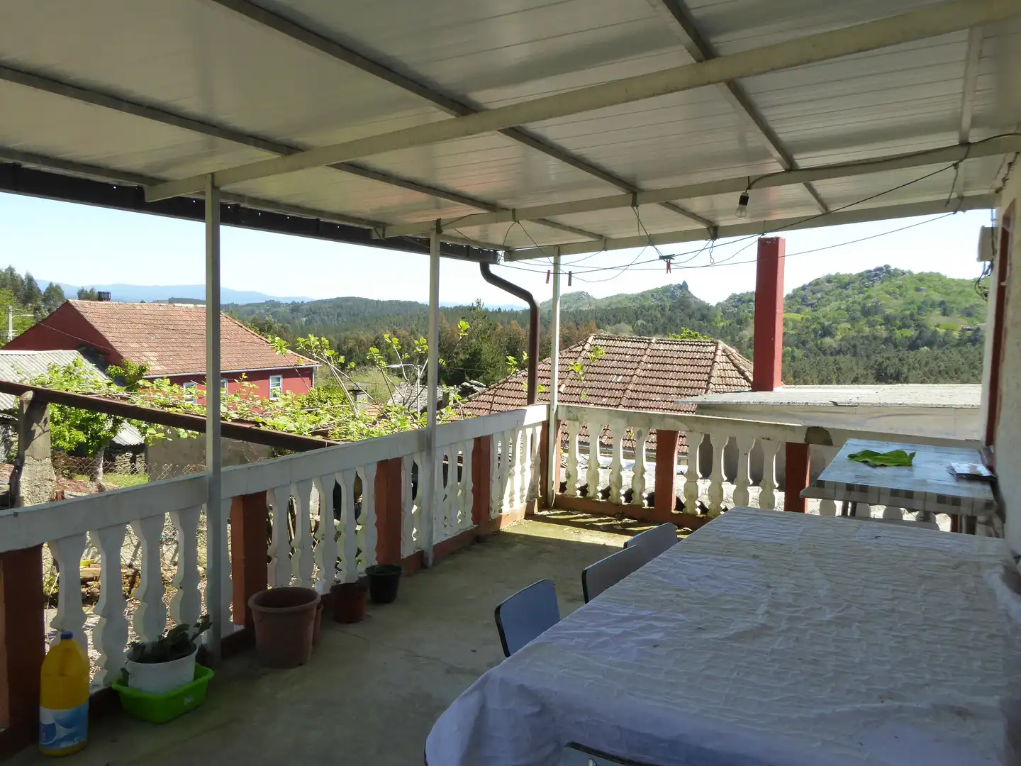 Terraza de Finca rústica en venta en Leiro con Amueblado