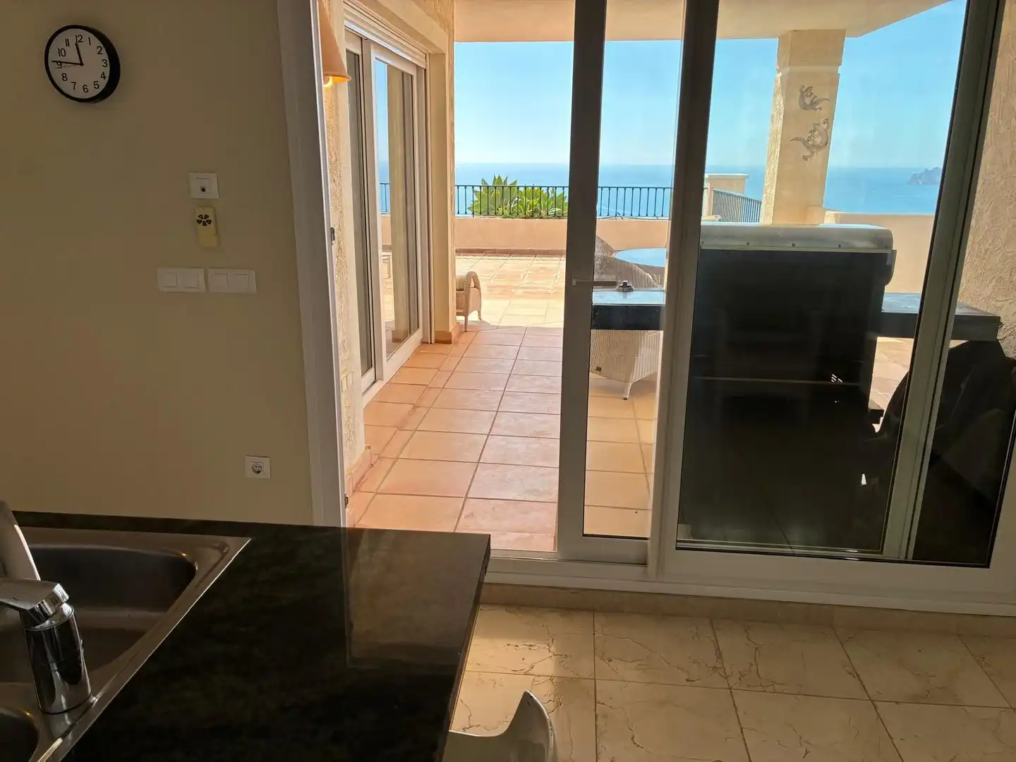 Küche von Dachboden zum Verkauf in Altea mit Klimaanlage, Heizung und Möbliert