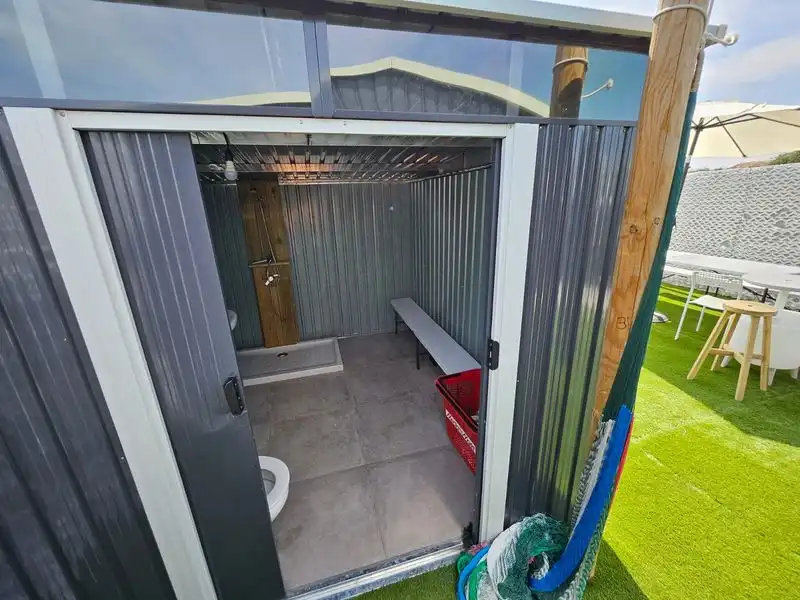 Baño de Casa adosada en venta en Peralta / Azkoien con Aire acondicionado, Calefacción y Jardín privado