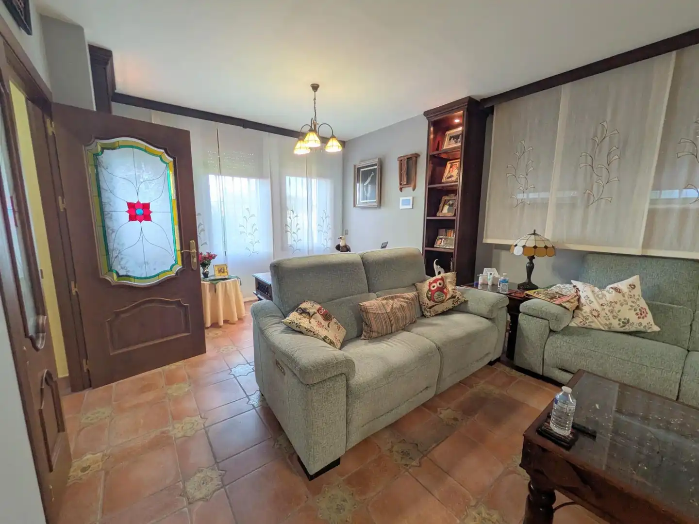 Sala d'estar de Casa o xalet en venda en Valdeaveruelo amb Aire condicionat, Calefacció i Jardí privat