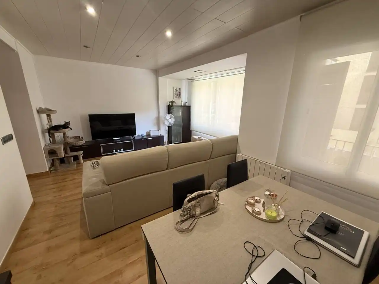 Sala de estar de Piso en venta en Sabadell con Aire acondicionado, Calefacción y Parquet