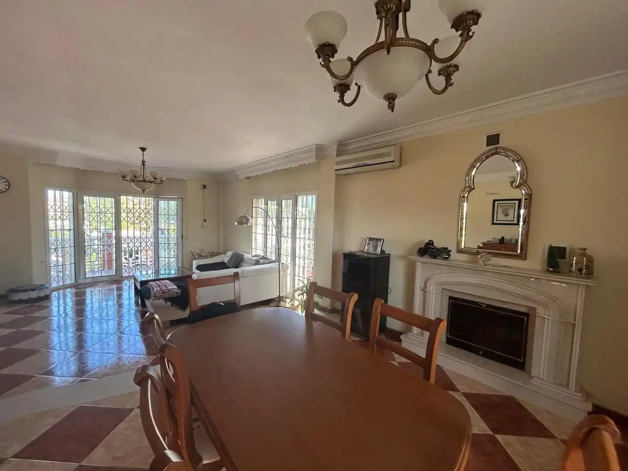 Dining room of Houses for sale in Málaga  with Air Conditioner, Heating and Private garden