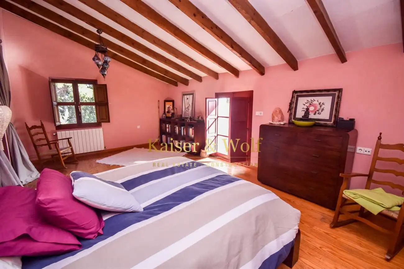 Schlafzimmer von Country house zum Verkauf in Elche / Elx mit Klimaanlage, Privatgarten und Terrasse