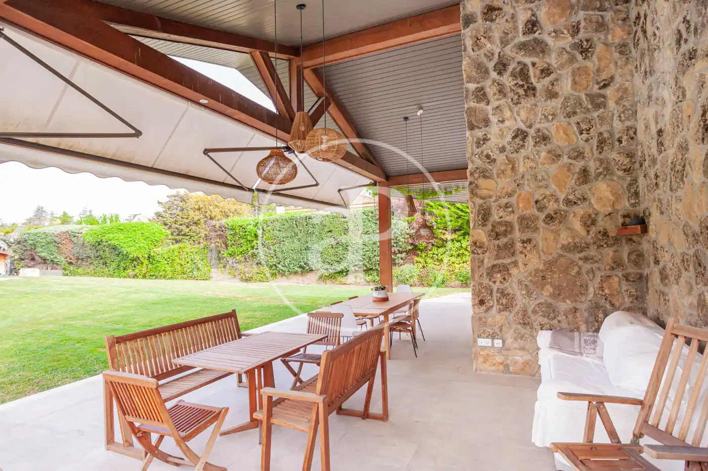 Terraza de Casa o chalet en venta en Pozuelo de Alarcón con Aire acondicionado, Calefacción y Jardín privado