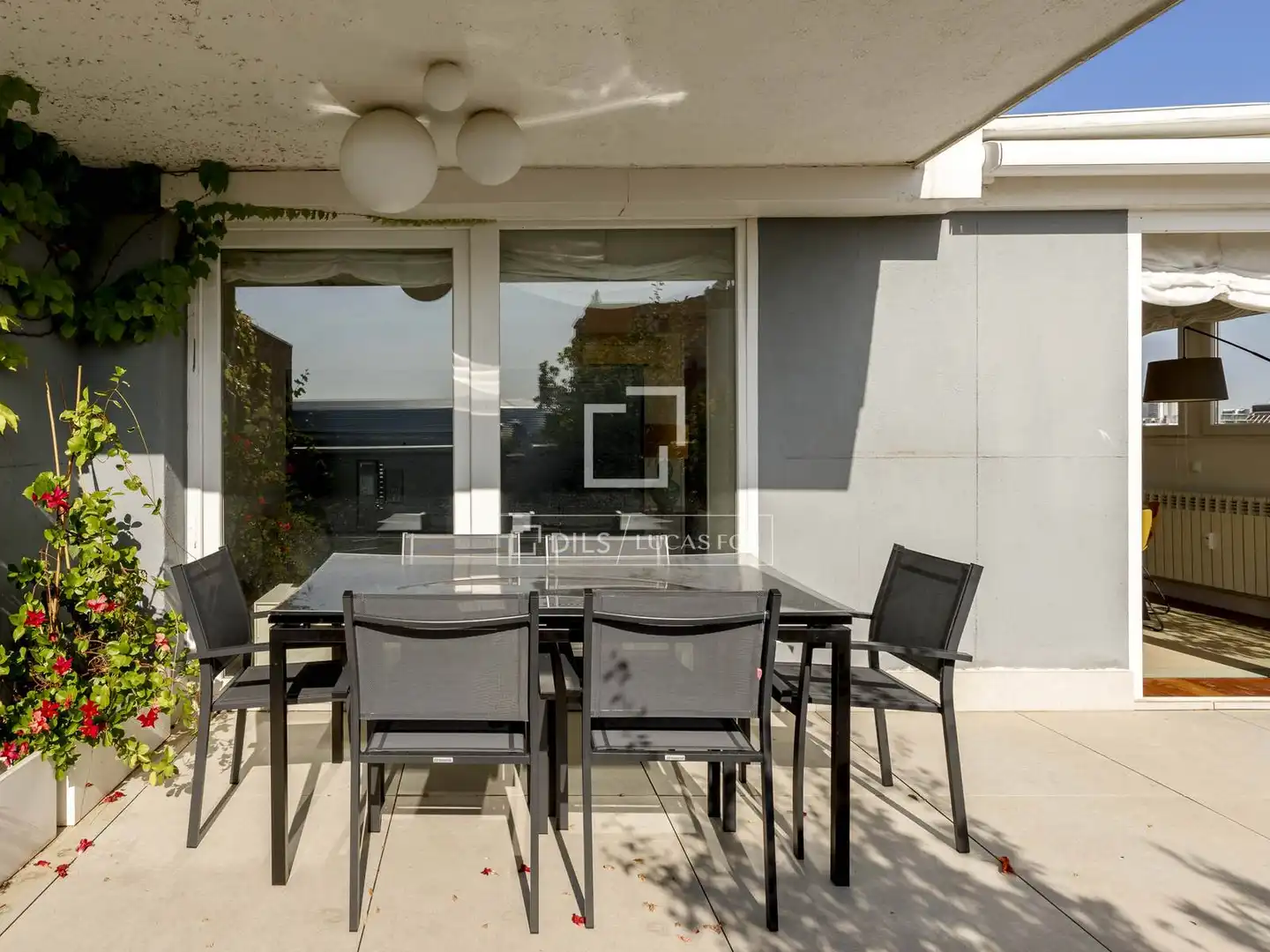 Terrasse von Dachboden zur Miete in Madrid mit Klimaanlage, Heizung und Parkett