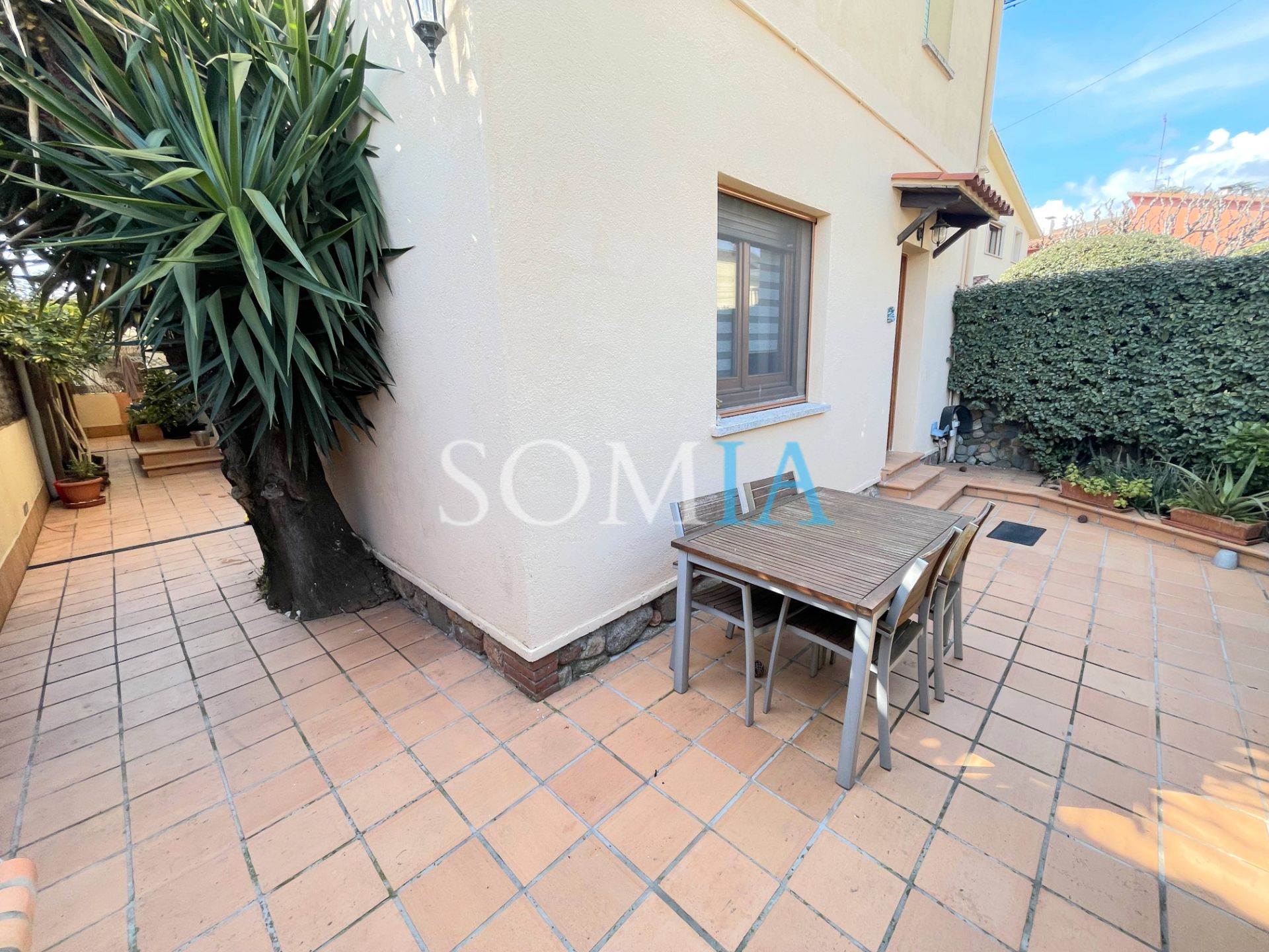 Vista exterior de Planta baixa en venda en Santa Maria de Palautordera amb Calefacció, Jardí privat i Parquet