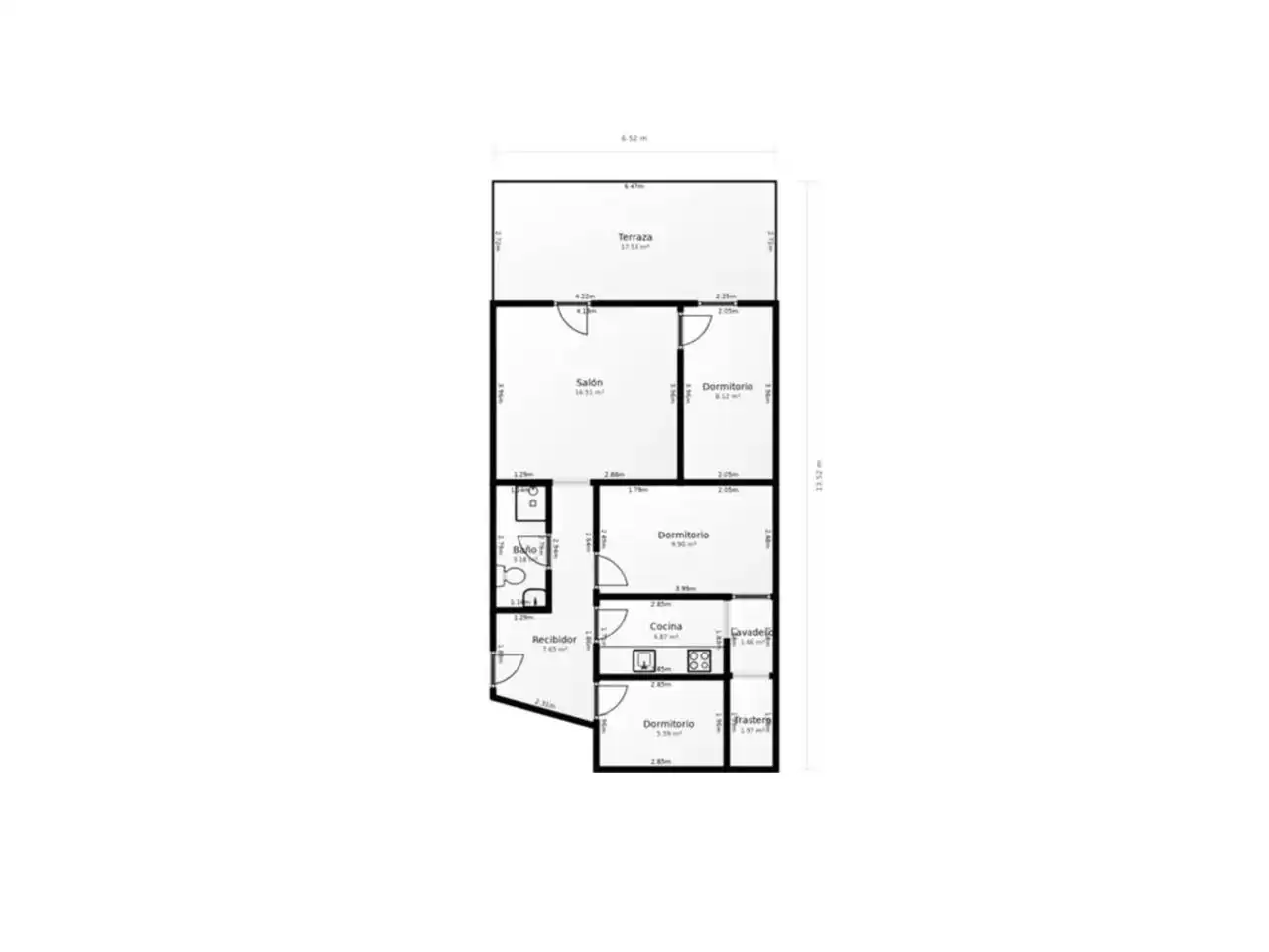 Piso en venta en Badalona