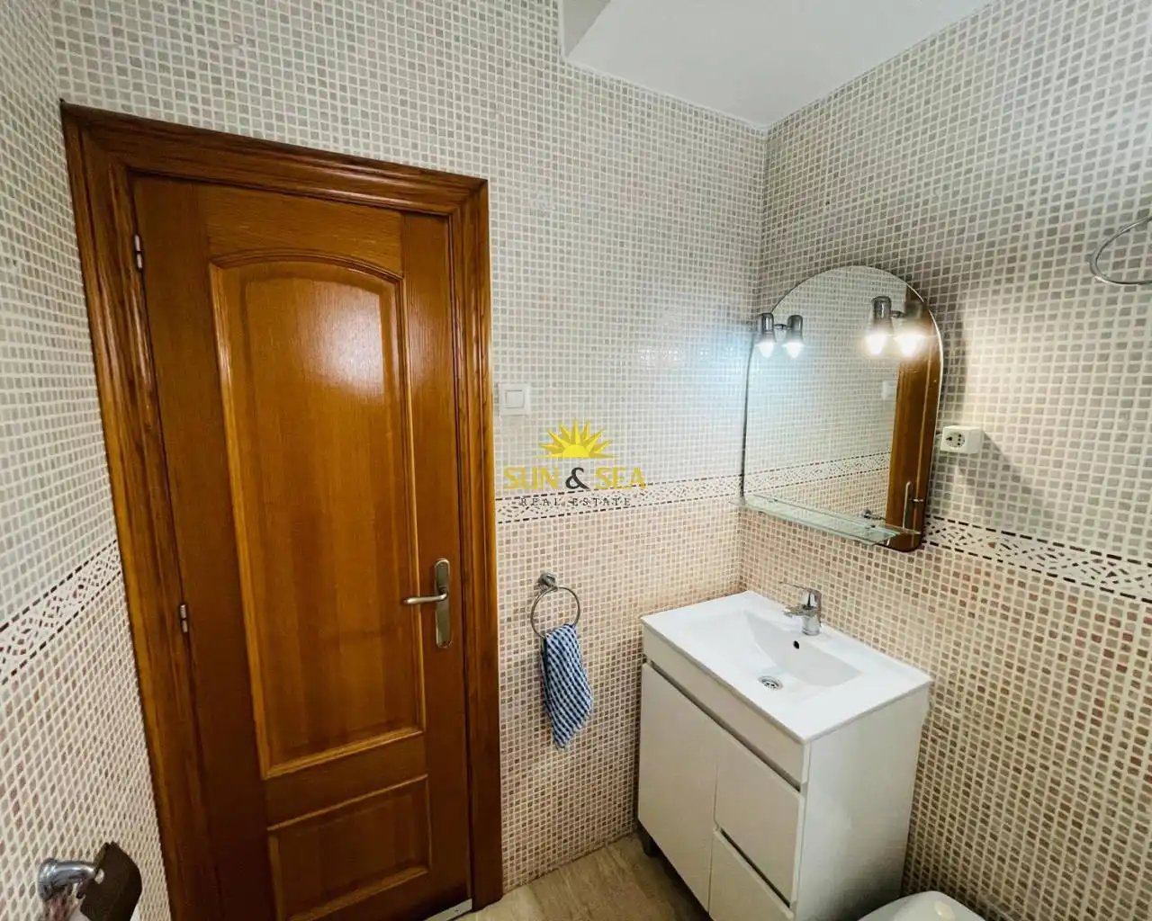 Baño de Apartamento de alquiler en Cartagena con Calefacción, Amueblado y Horno