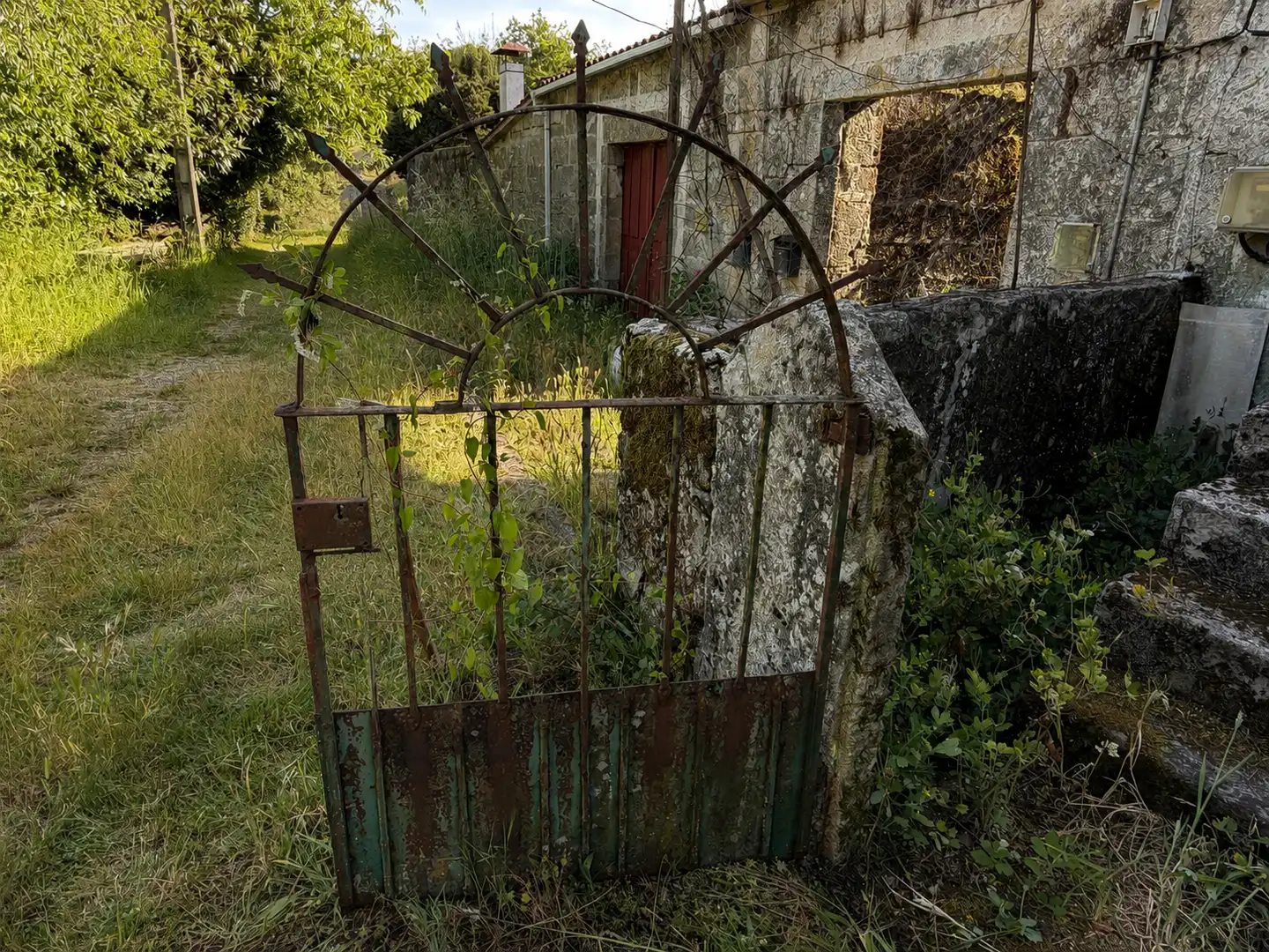 Garten von Einfamilien-Reihenhaus zum Verkauf in San Cristovo de Cea mit Privatgarten und Balkon