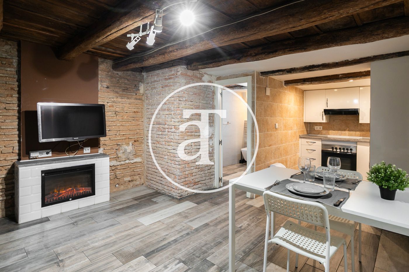 Living room of Flat to rent in  Barcelona Capital  with Air Conditioner, Heating and Terrace