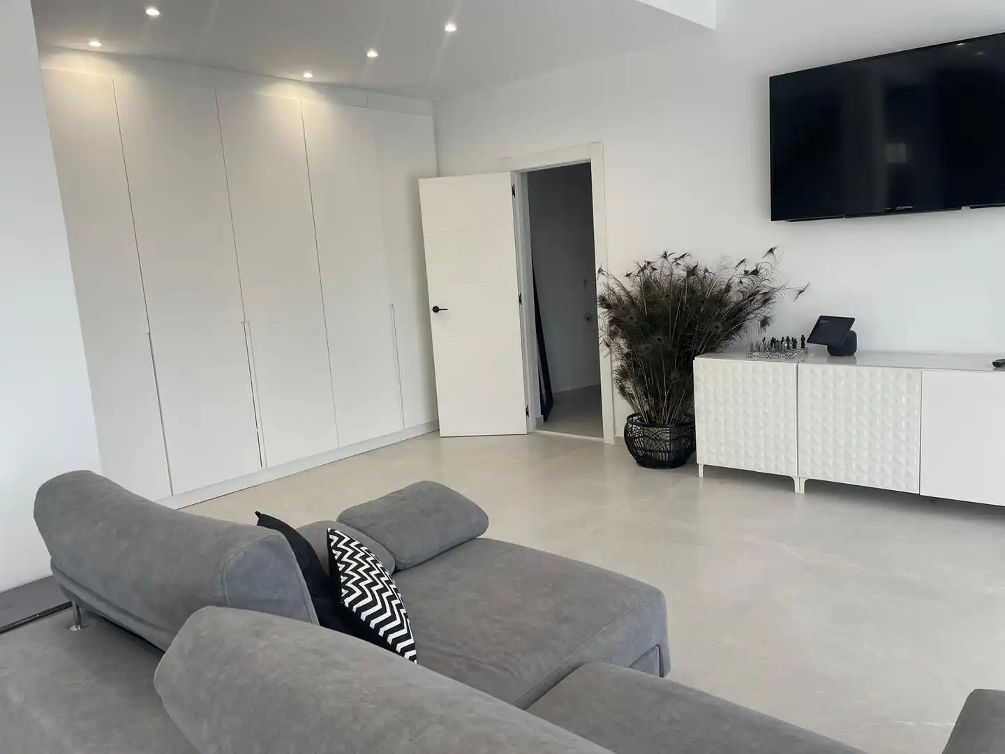 Sala d'estar de Casa o xalet en venda en Elche / Elx amb Aire condicionat, Terrassa i Traster