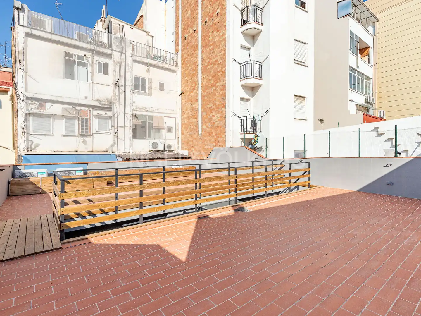 Terraza de Piso de alquiler en Barcelona con Aire acondicionado, Calefacción y Parquet
