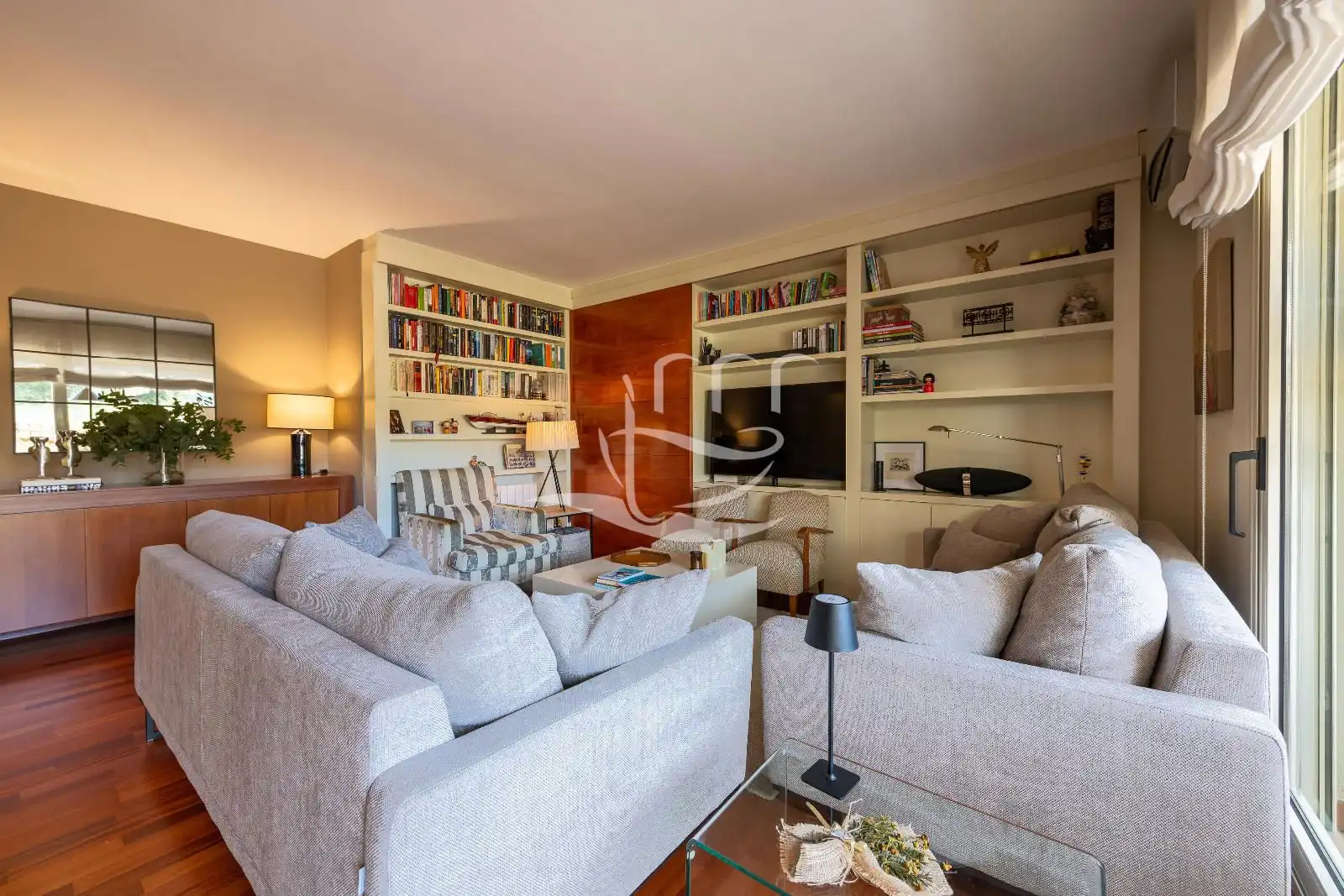 Wohnzimmer von Wohnung zum Verkauf in Palafrugell mit Klimaanlage, Heizung und Terrasse