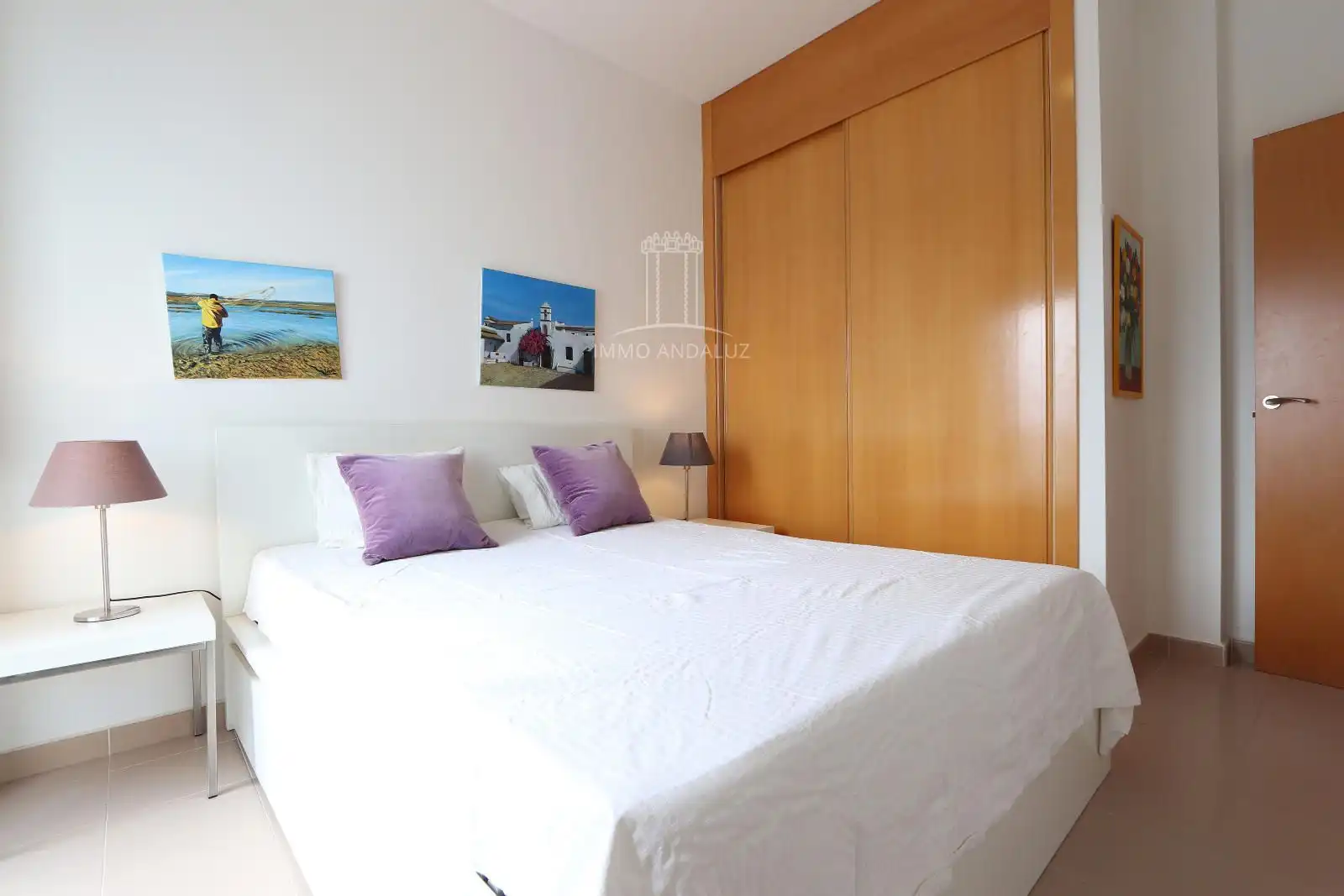 Schlafzimmer von Wohnung zum Verkauf in Conil de la Frontera mit Klimaanlage, Heizung und Terrasse