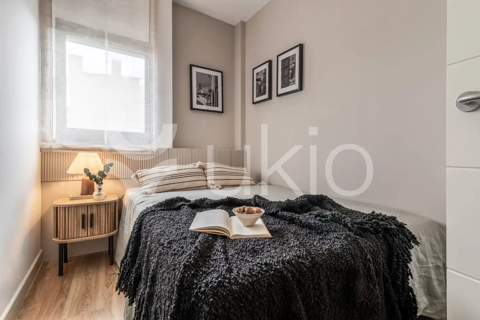 Schlafzimmer von Wohnung zur Miete in Madrid mit Klimaanlage, Heizung und Terrasse