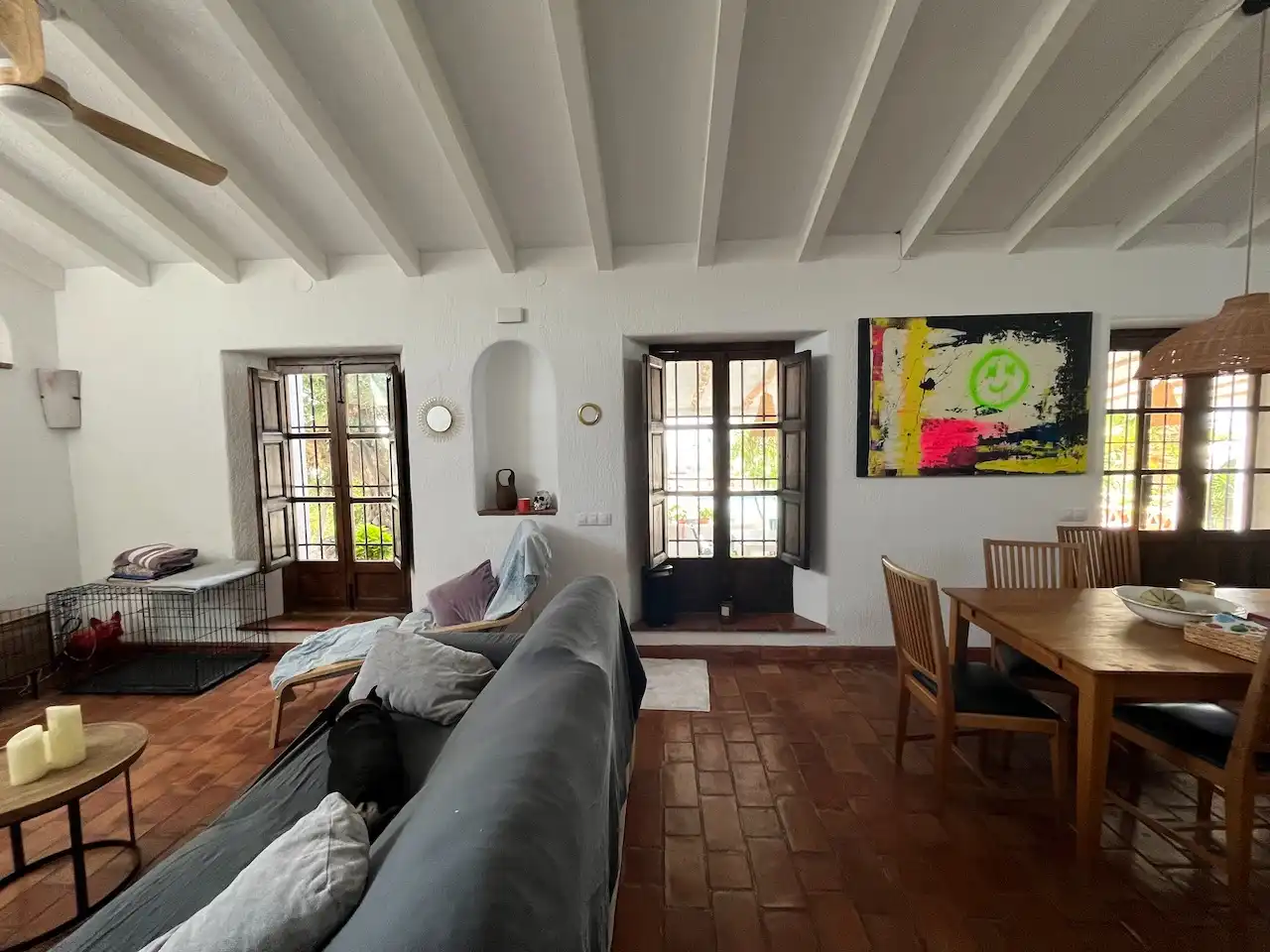 Living room of Country homes for sale in Vélez-Málaga  with Air Conditioner, Heating and Private garden