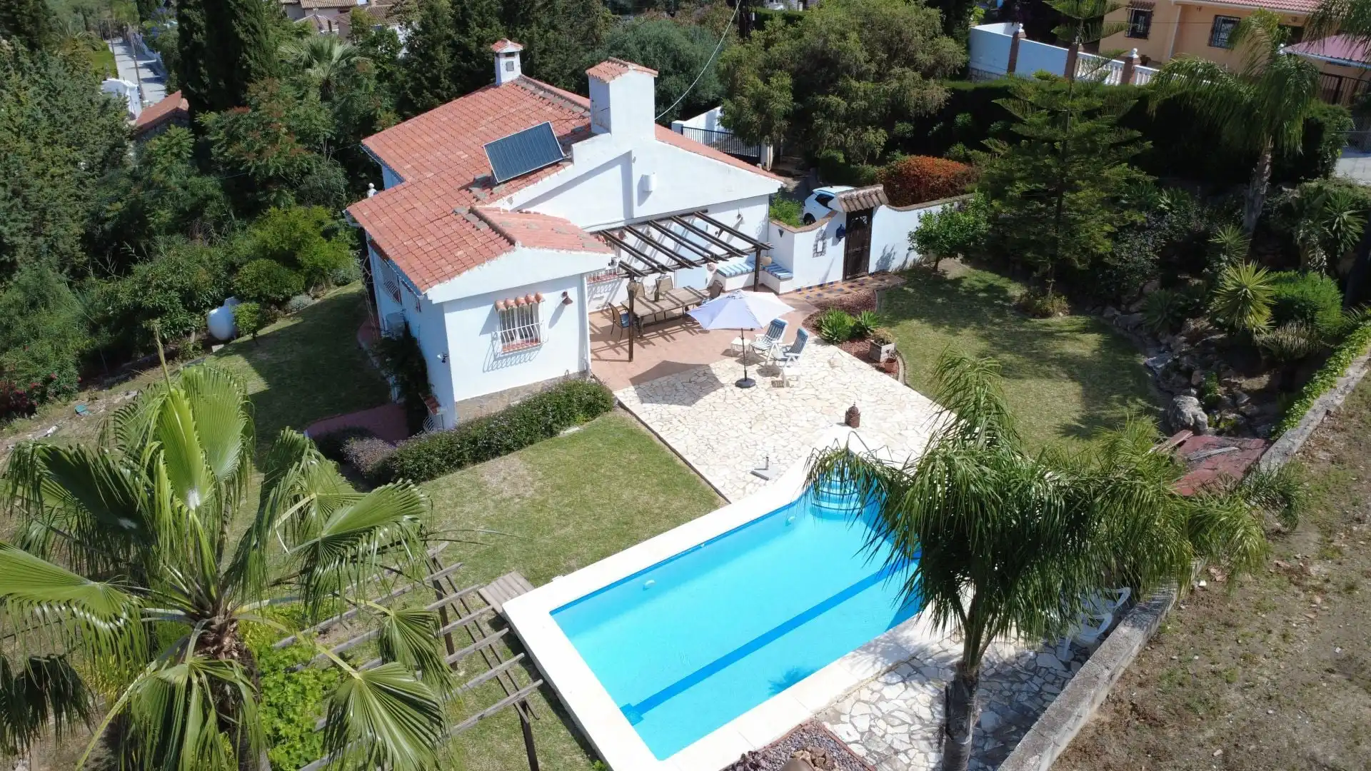 Garden of Country homes for sale in Alhaurín El Grande  with Air Conditioner, Storage room and Swimming Pool