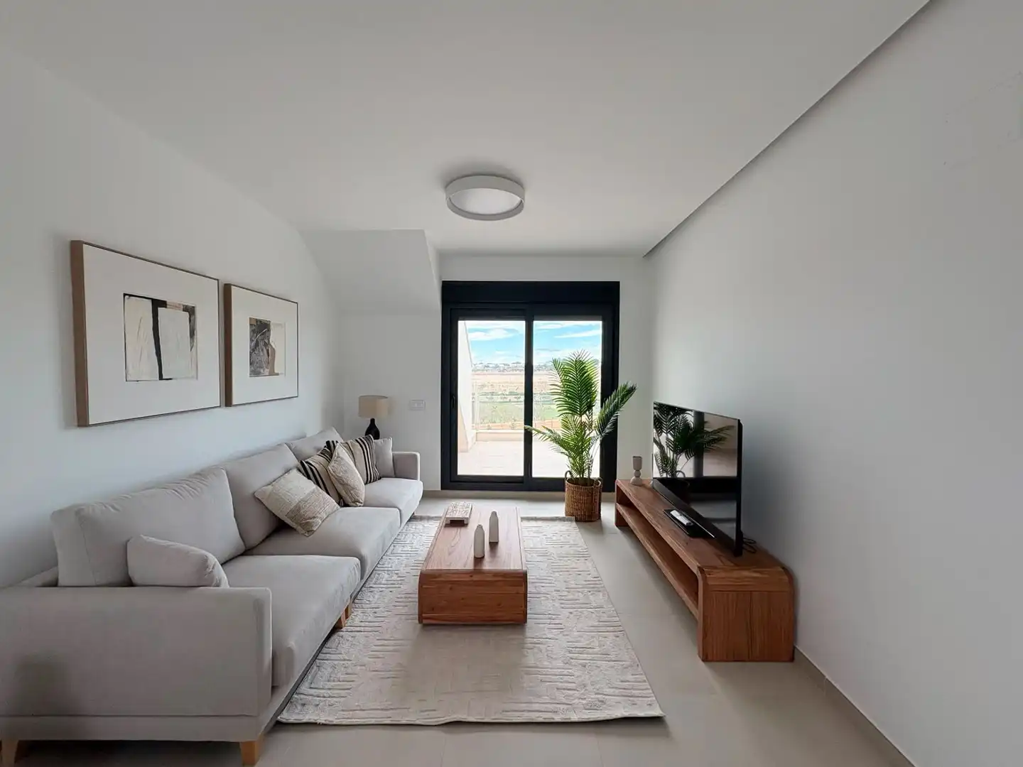 Living room of Flat for rent in Pilar de la Horadada  with Air Conditioner, Heating and Terrace
