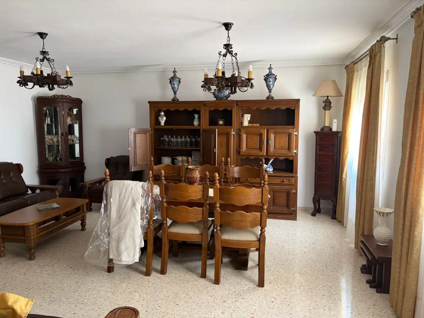 Esszimmer von Haus oder Chalet zur Miete in Dos Hermanas mit Klimaanlage, Möbliert und Ofen
