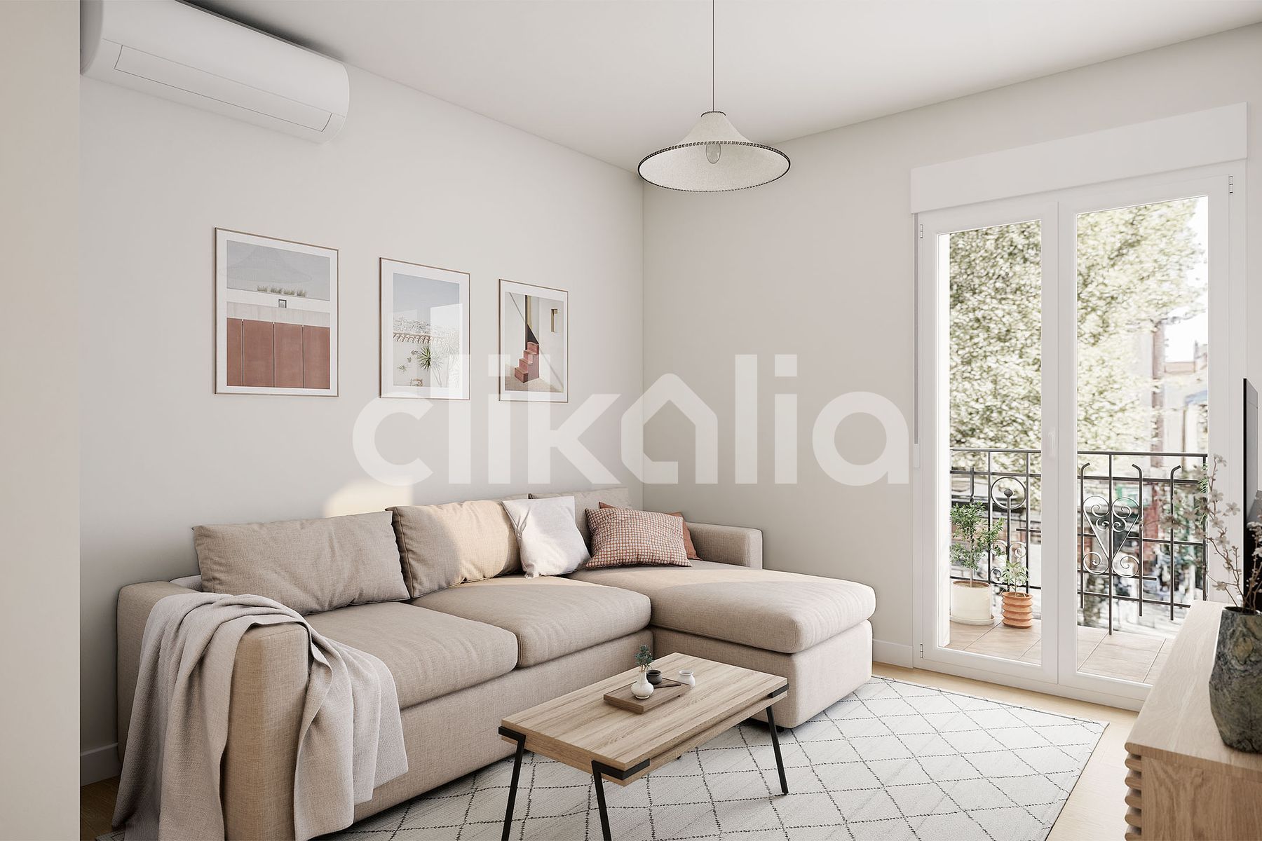 Sala d'estar de Pis en venda en  Madrid Capital amb Aire condicionat, Calefacció i Terrassa